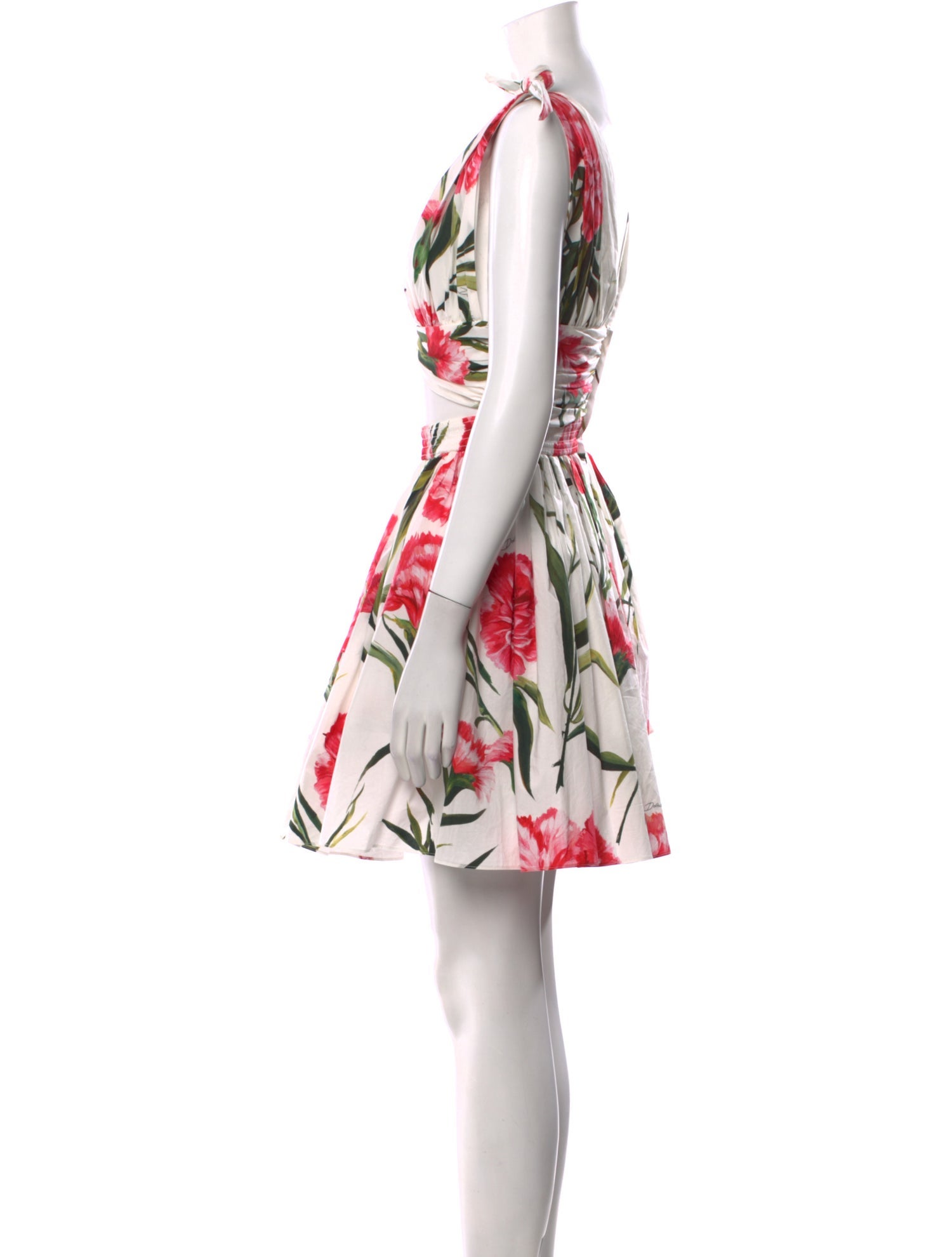 Dolce & Gabbana Floral Print Knee-Length Dress