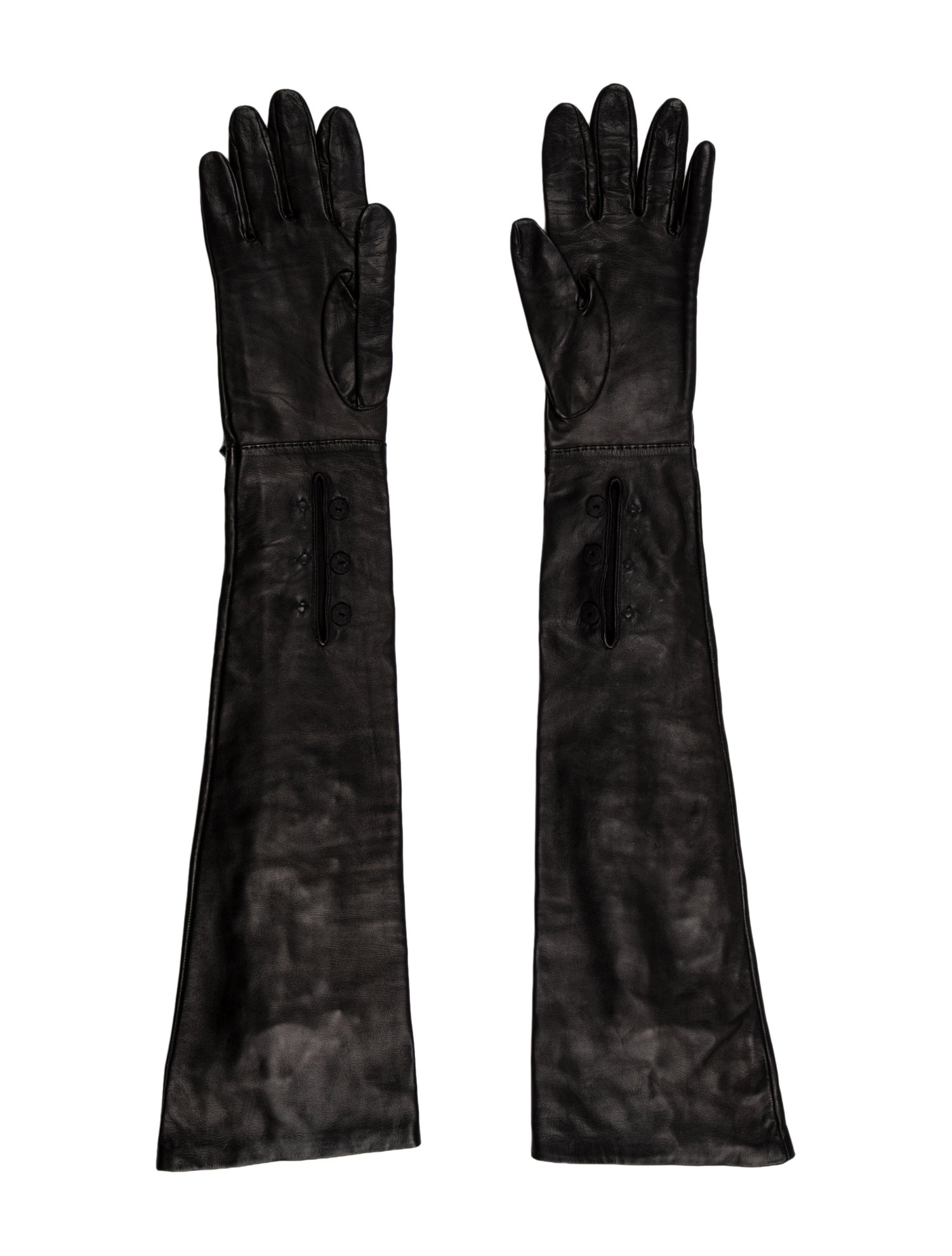 Dolce & Gabbana Leather Beaded Gloves