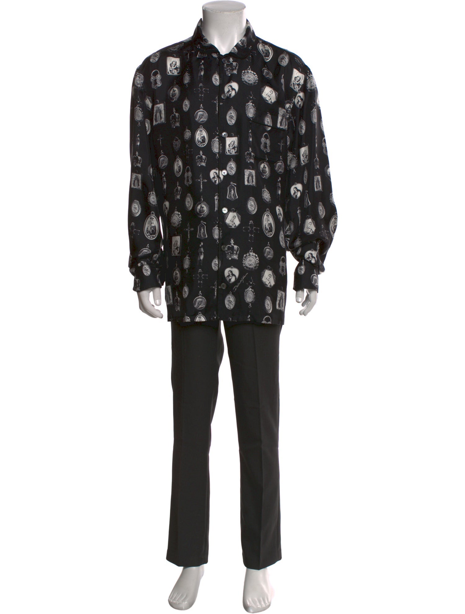 Dolce & Gabbana Printed Long Sleeve Shirt