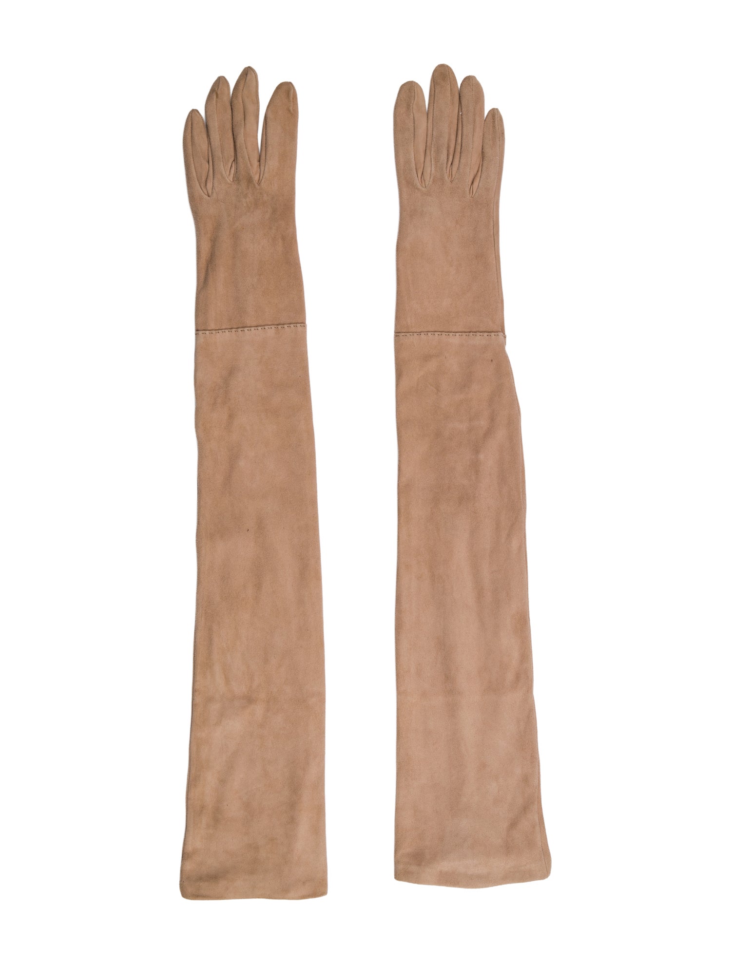 Dolce & Gabbana Suede Long Gloves