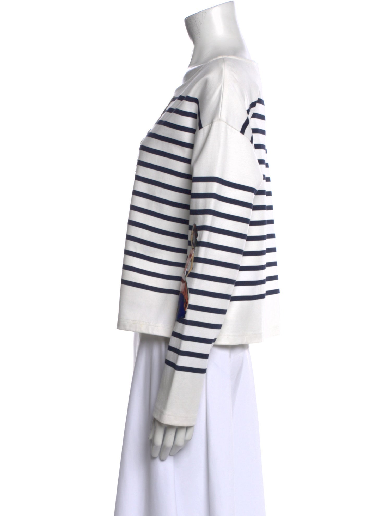 Dolce & Gabbana Striped Scoop Neck Sweatshirt