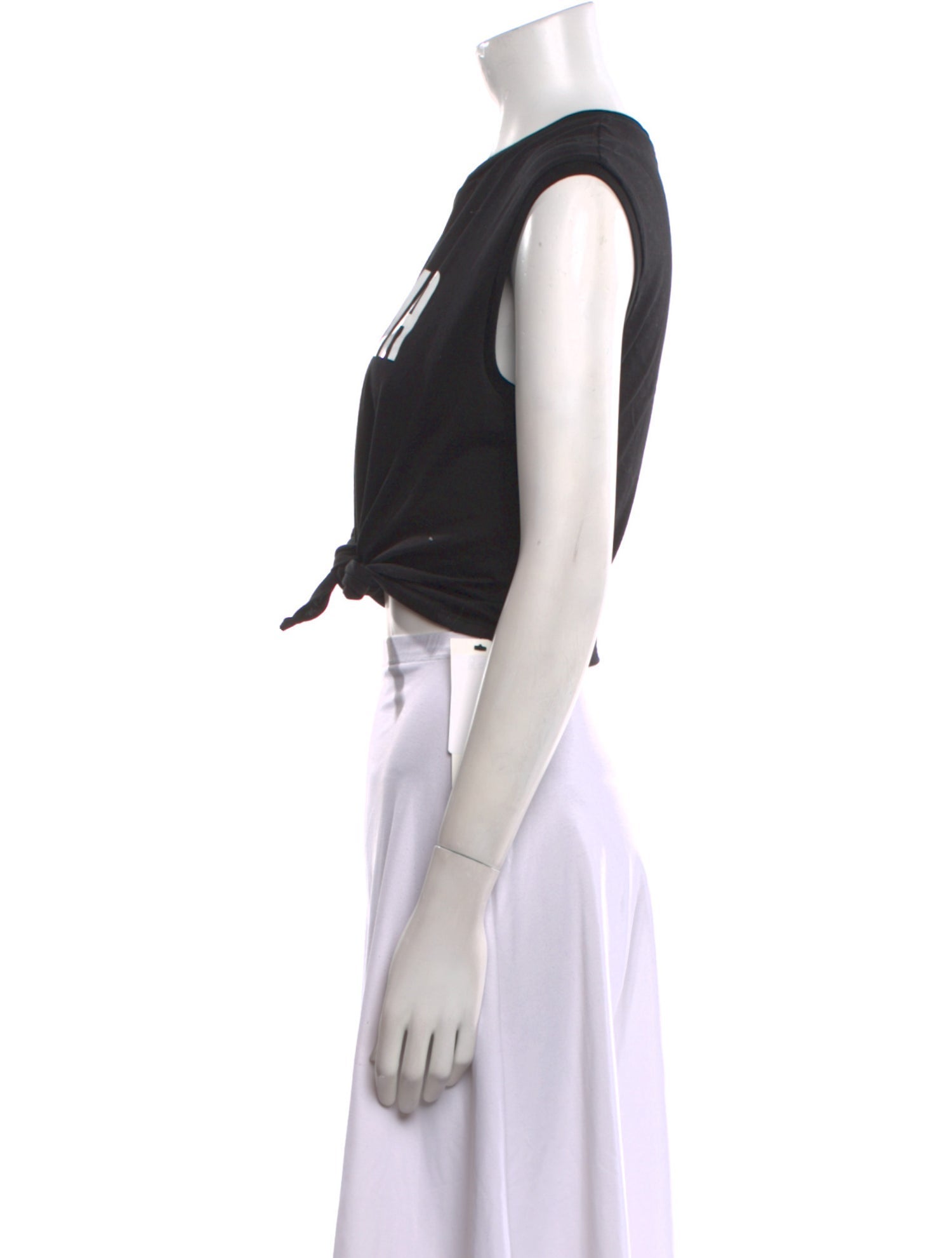 Dolce & Gabbana Graphic Print Crew Neck Crop Top