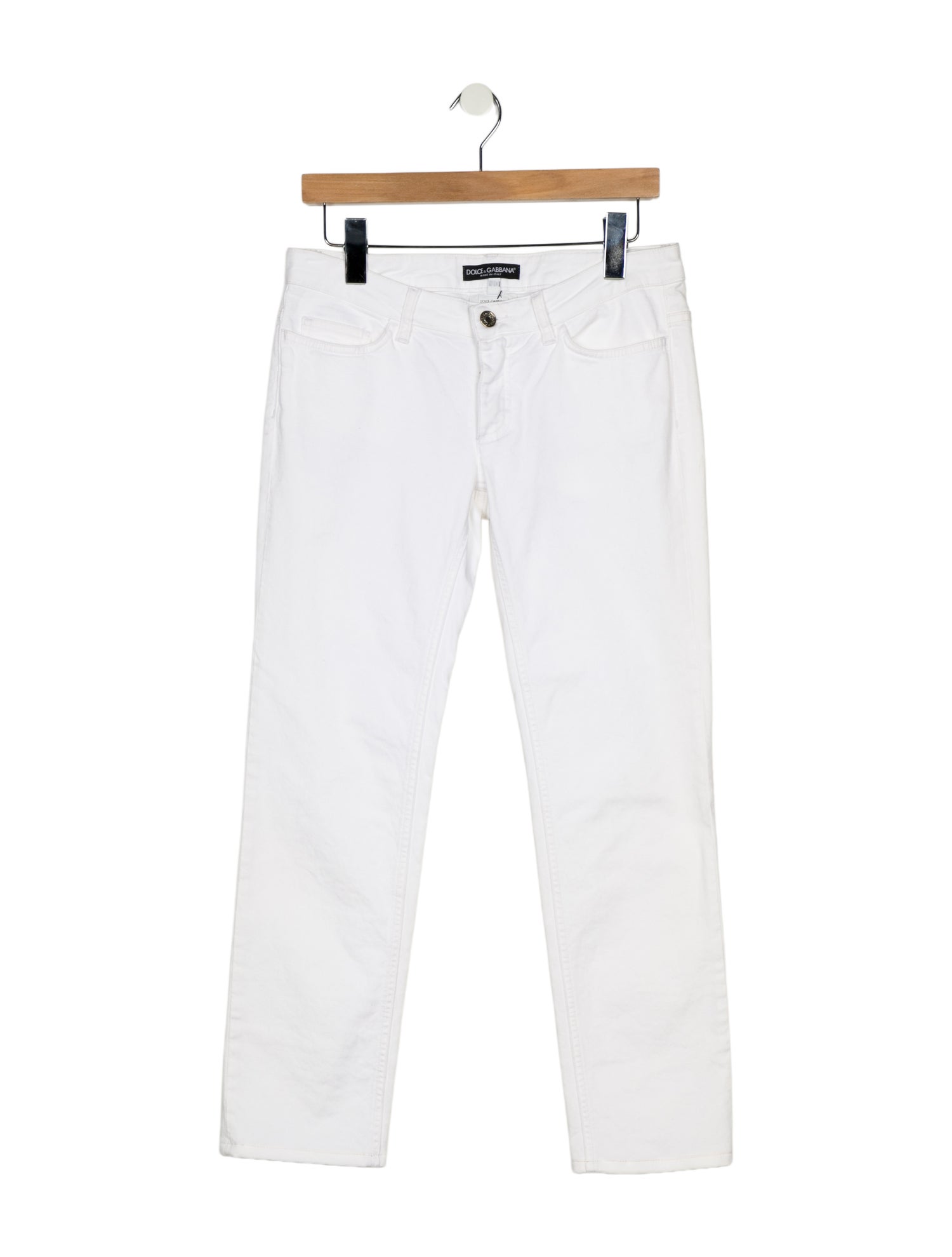Dolce & Gabbana Low-Rise Straight Leg Jeans