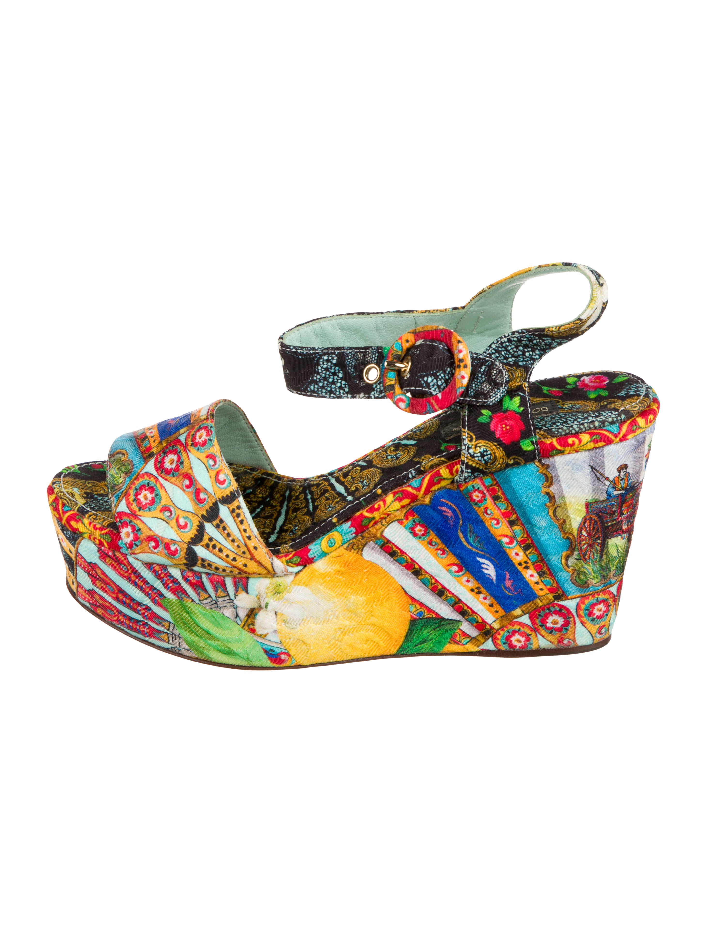 Dolce & Gabbana Carretto Print Sandals