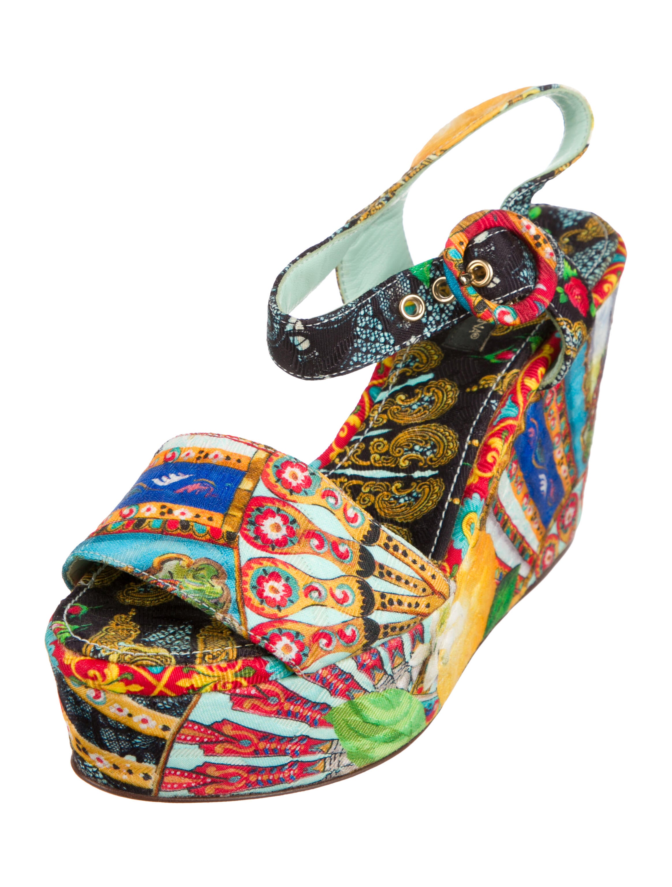 Dolce & Gabbana Carretto Print Sandals