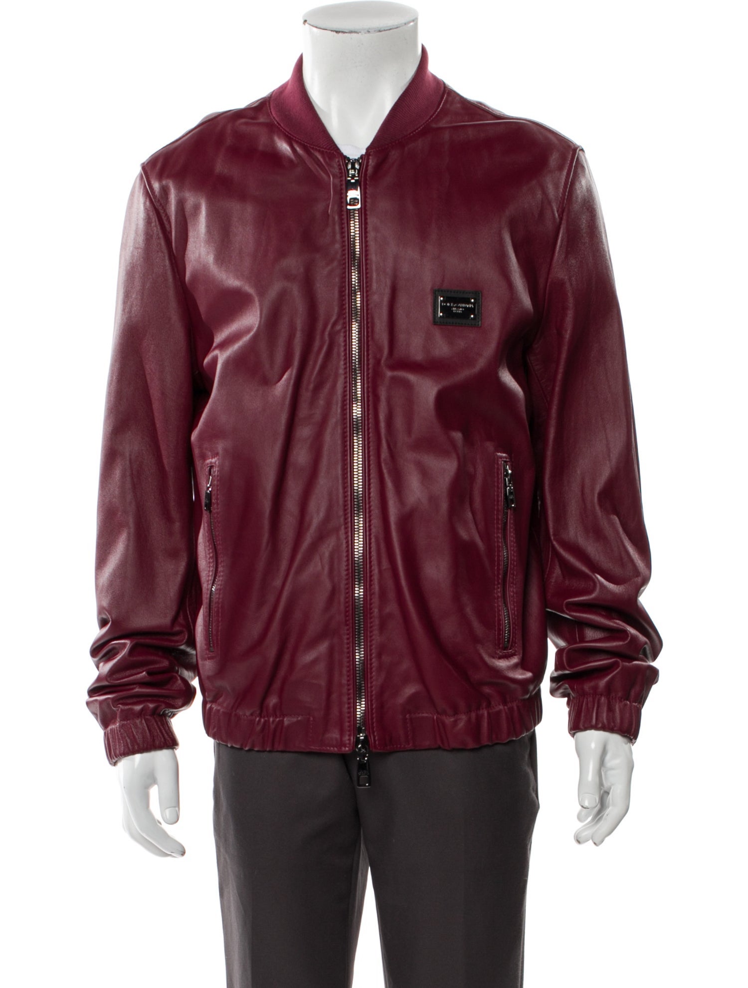 Dolce & Gabbana Lamb Leather Moto Jacket w/ Tags