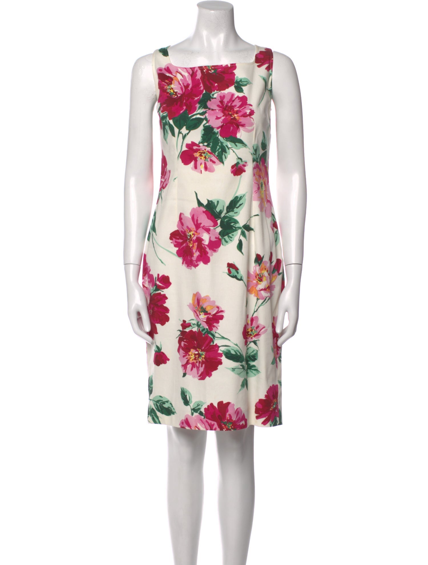 Dolce & Gabbana Floral Print Knee-Length Dress