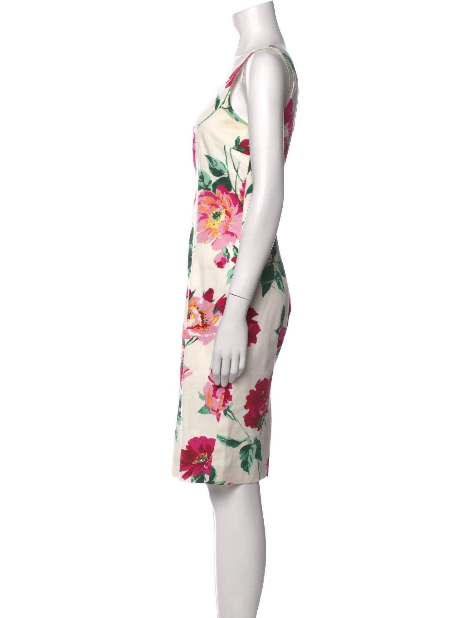 Dolce & Gabbana Floral Print Knee-Length Dress