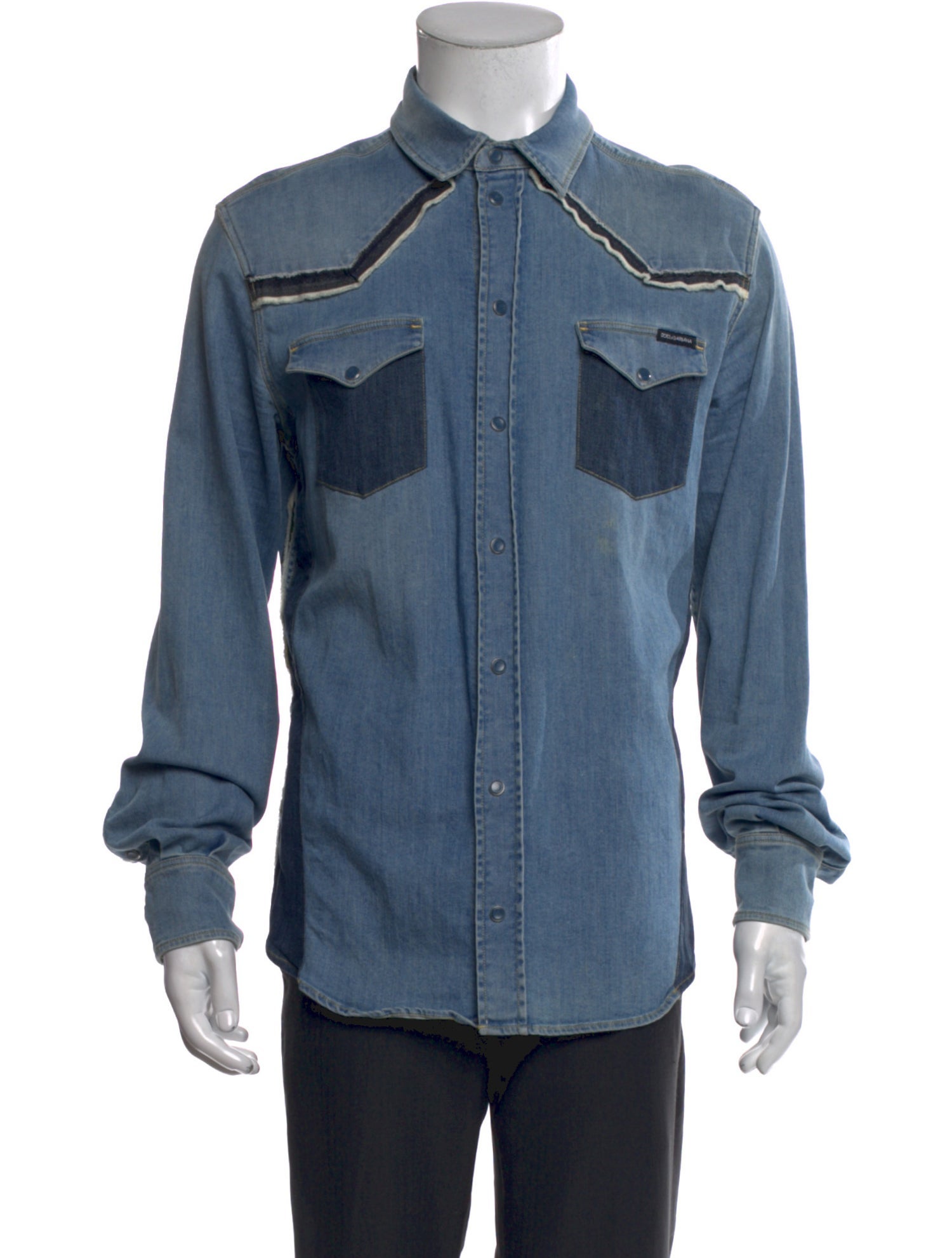 Dolce & Gabbana Long Sleeve Denim Shirt