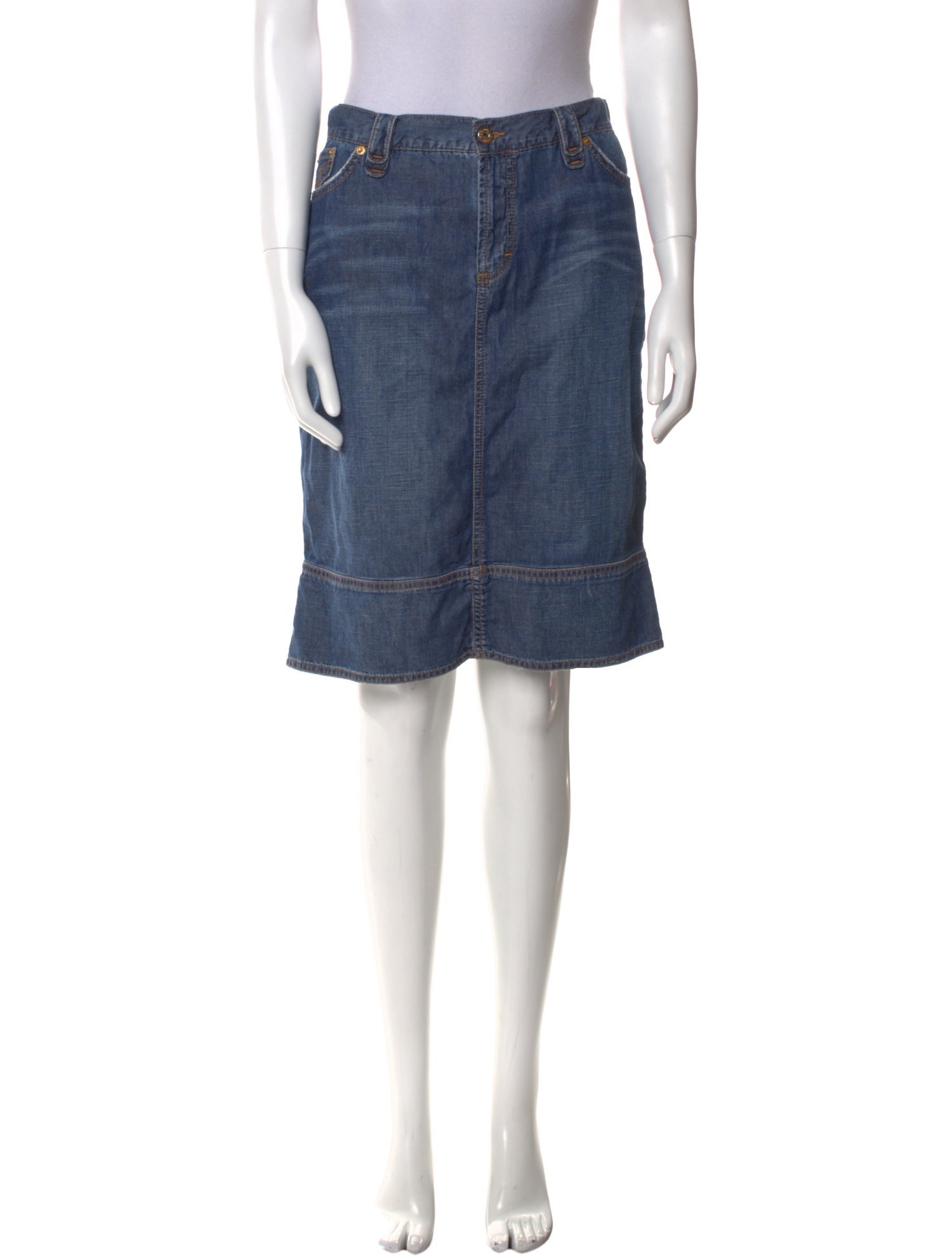 Dolce & Gabbana Embroidered Accent Knee-Length Skirt