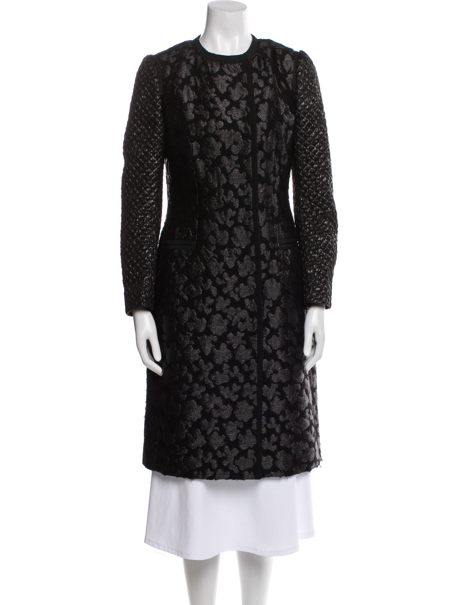 Dolce & Gabbana Tweed Pattern Coat