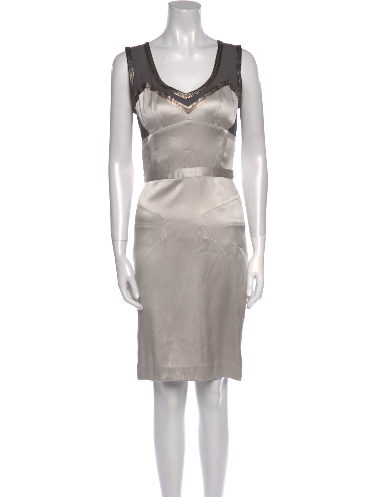 Dolce & Gabbana Scoop Neck Knee-Length Dress