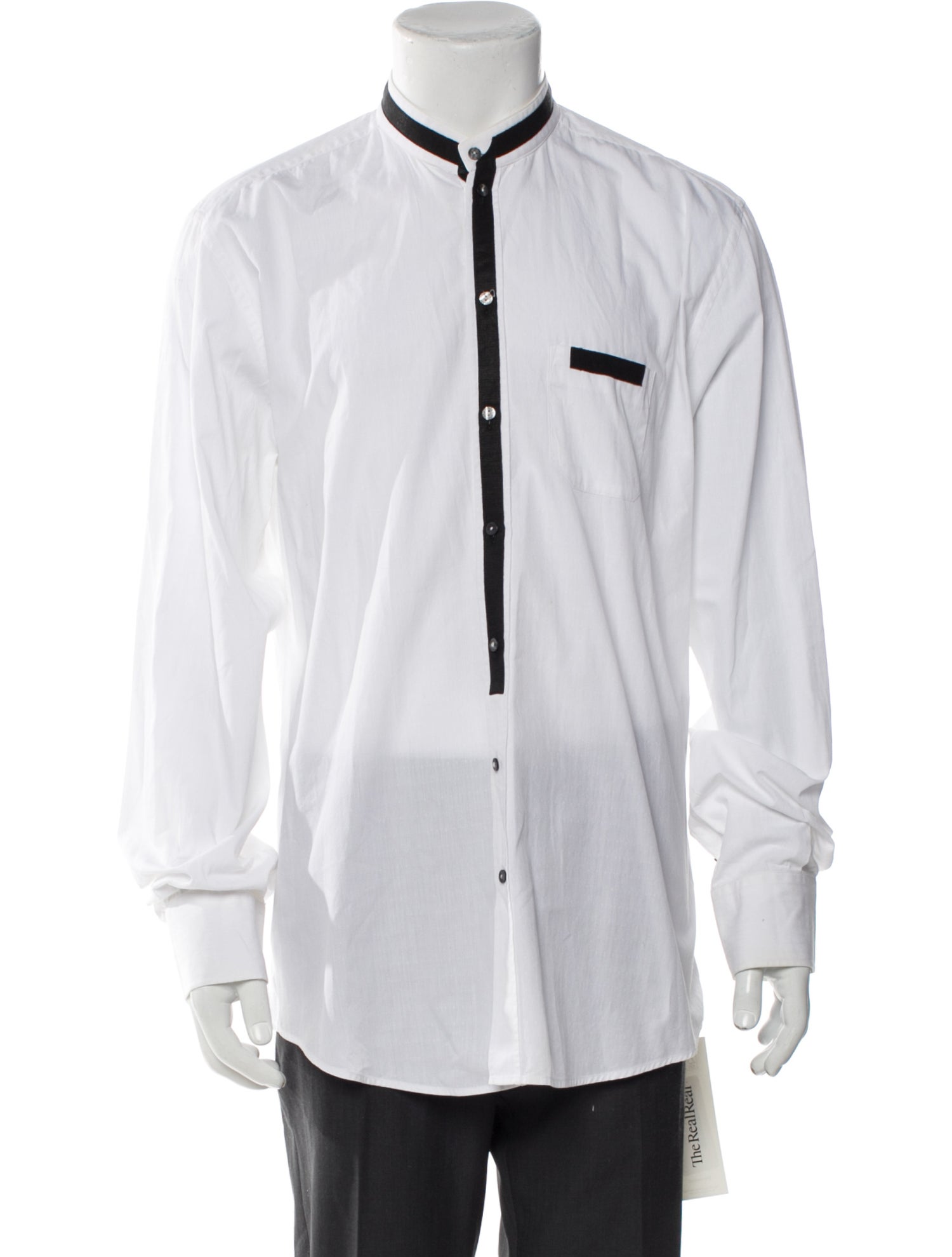 Dolce & Gabbana Striped Long Sleeve Dress Shirt