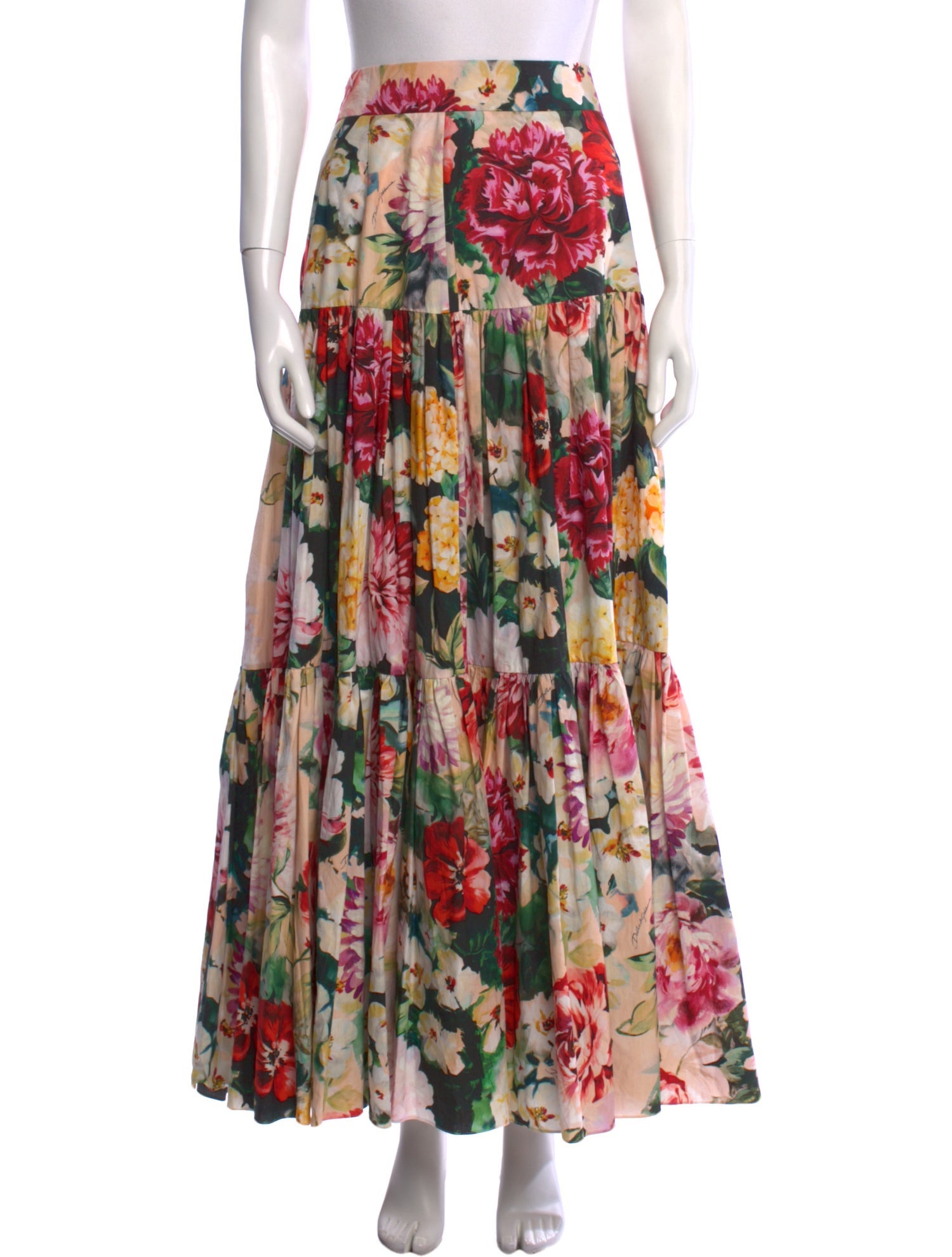 Dolce & Gabbana Floral Print Long Skirt