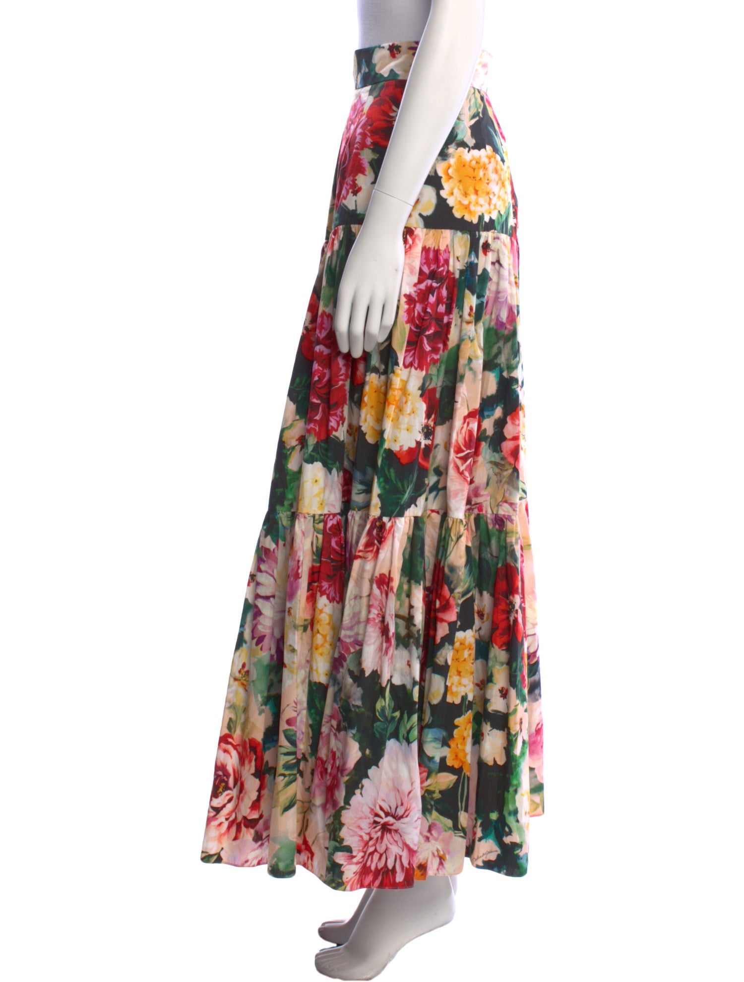 Dolce & Gabbana Floral Print Long Skirt