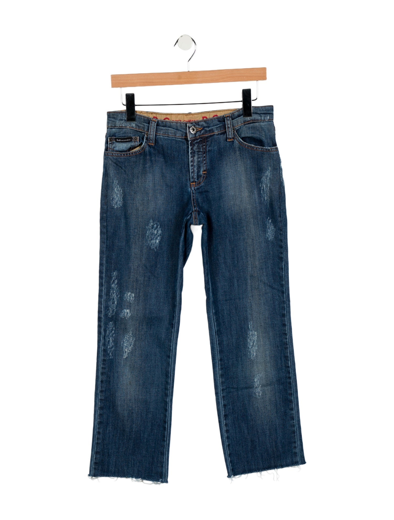 Dolce & Gabbana Low-Rise Straight Leg Jeans