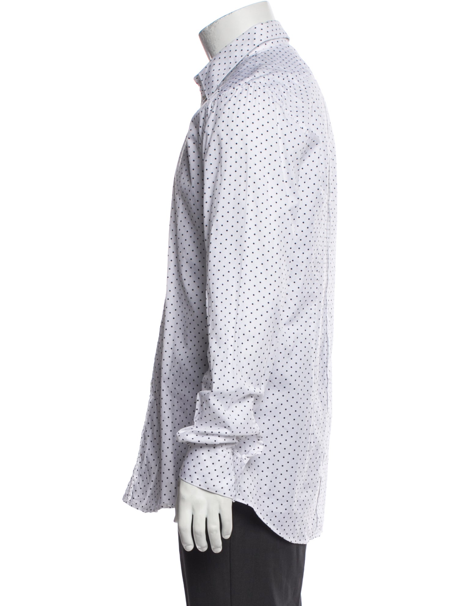 Dolce & Gabbana Polka Dot Print Long Sleeve Dress Shirt