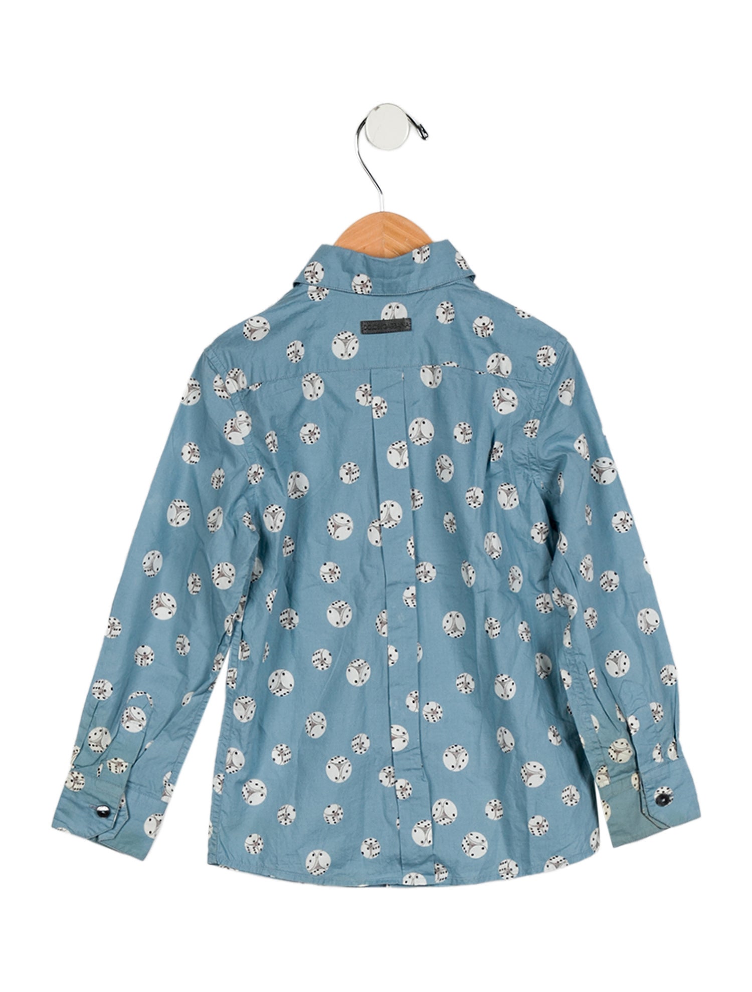 Dolce & Gabbana Boys' Dice Print Dress Shirt