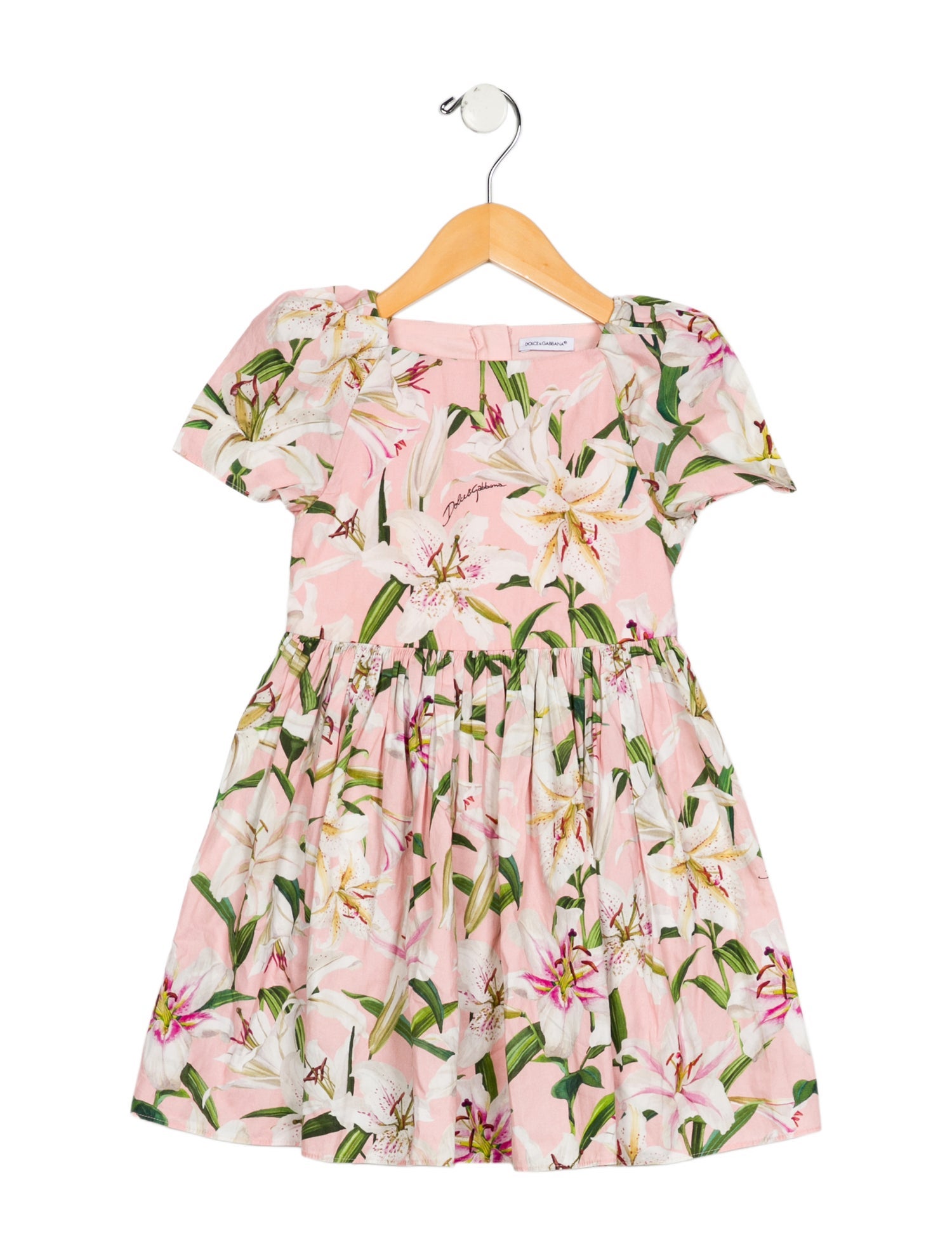 Dolce & Gabbana Girls' Short Sleeve Dress