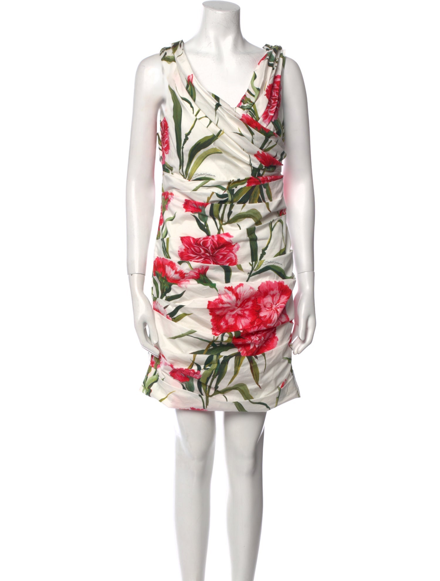 Dolce & Gabbana Floral Print Mini Dress