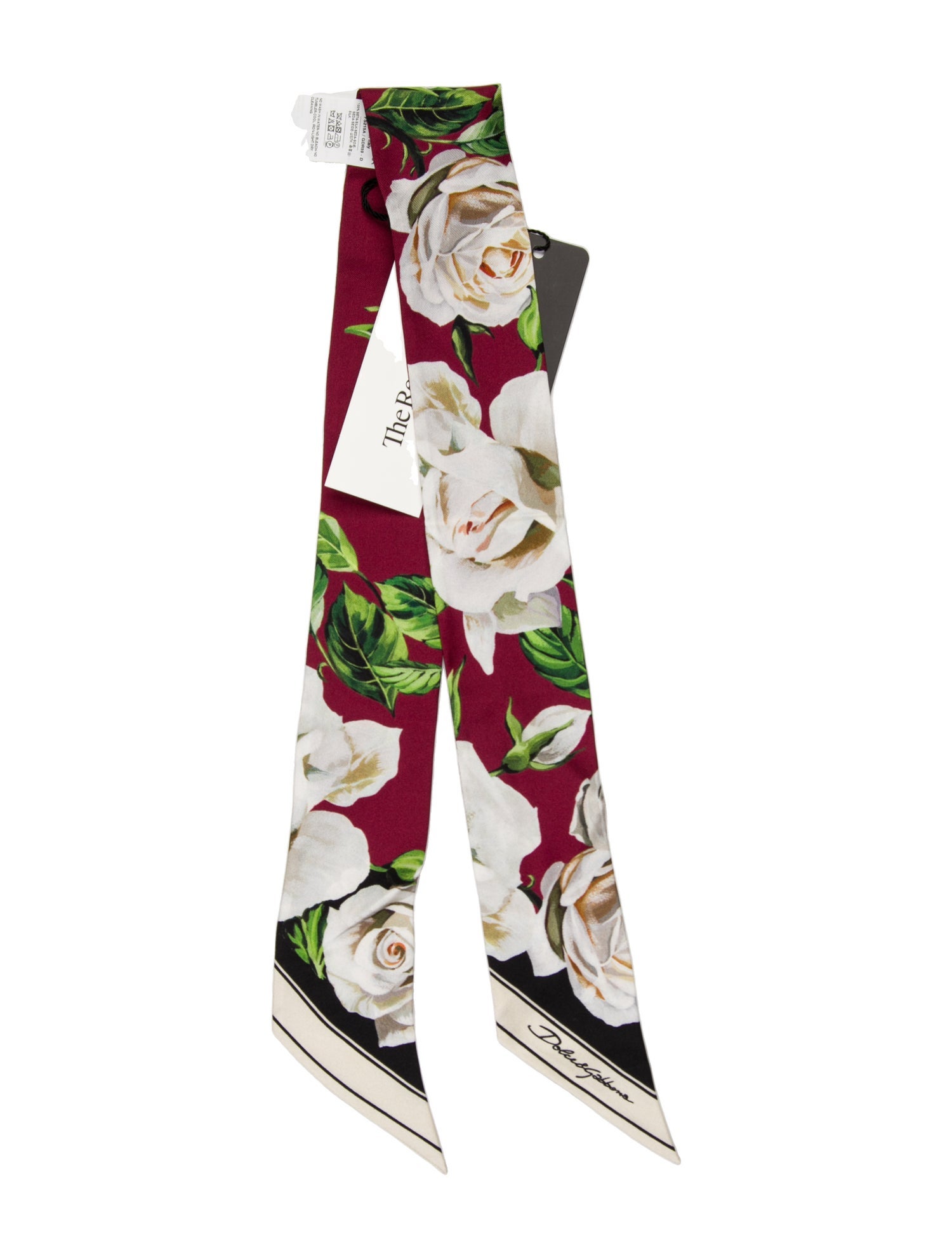 Dolce & Gabbana Silk Floral Print Scarf w/ Tags