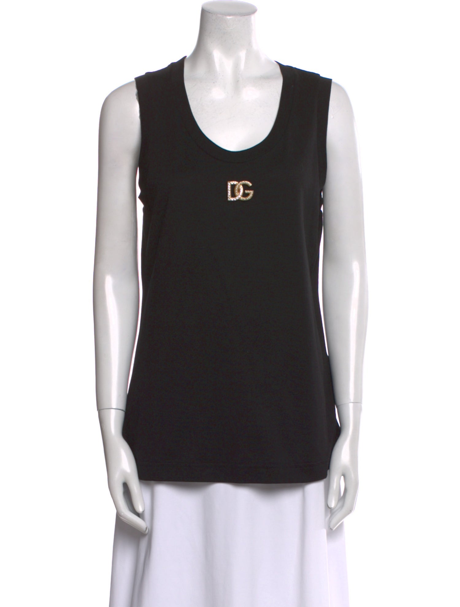 Dolce & Gabbana Scoop Neck Sleeveless Top