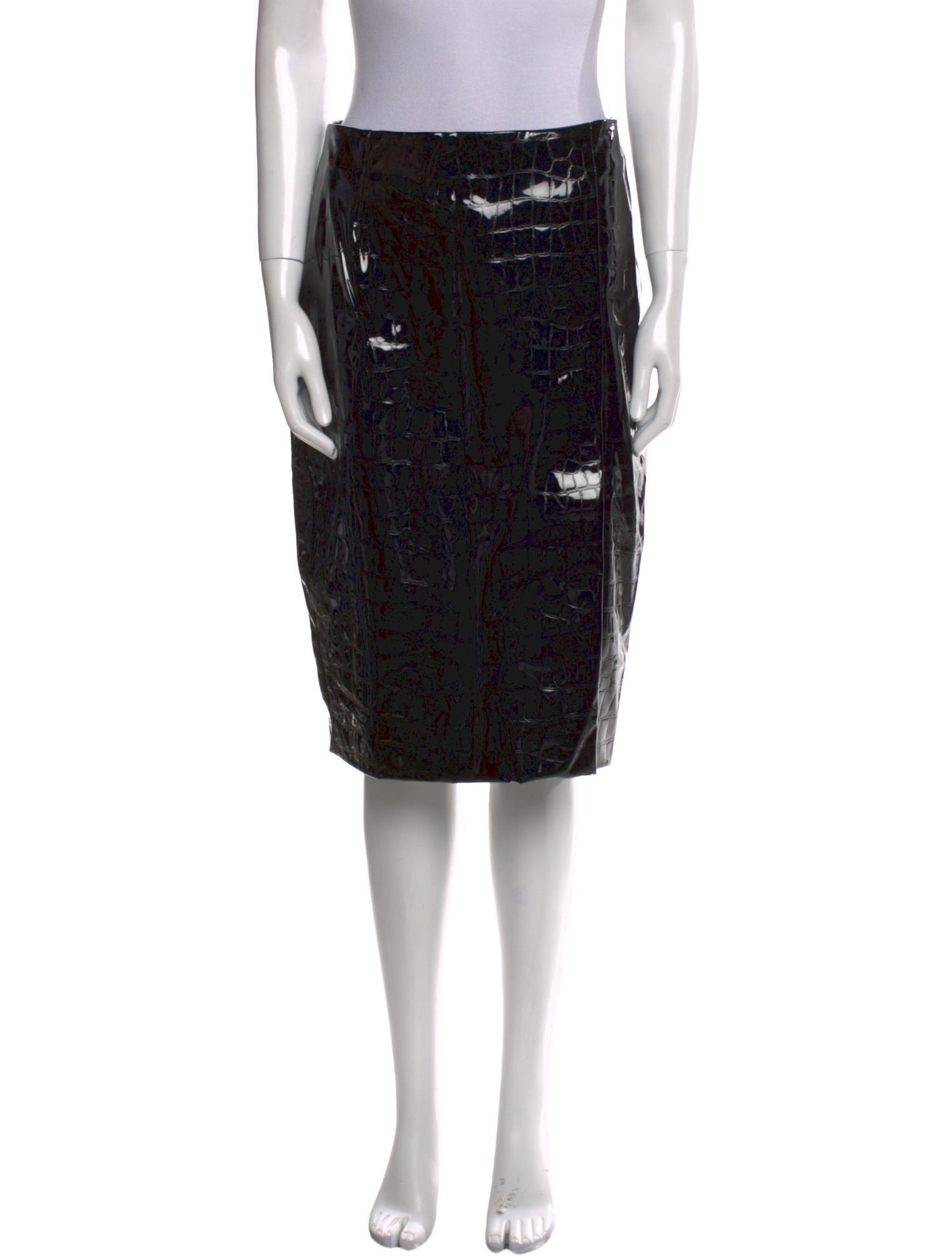 Dolce & Gabbana Silk Knee-Length Skirt w/ Tags