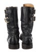 Dolce & Gabbana Leather Lace-Up Boots