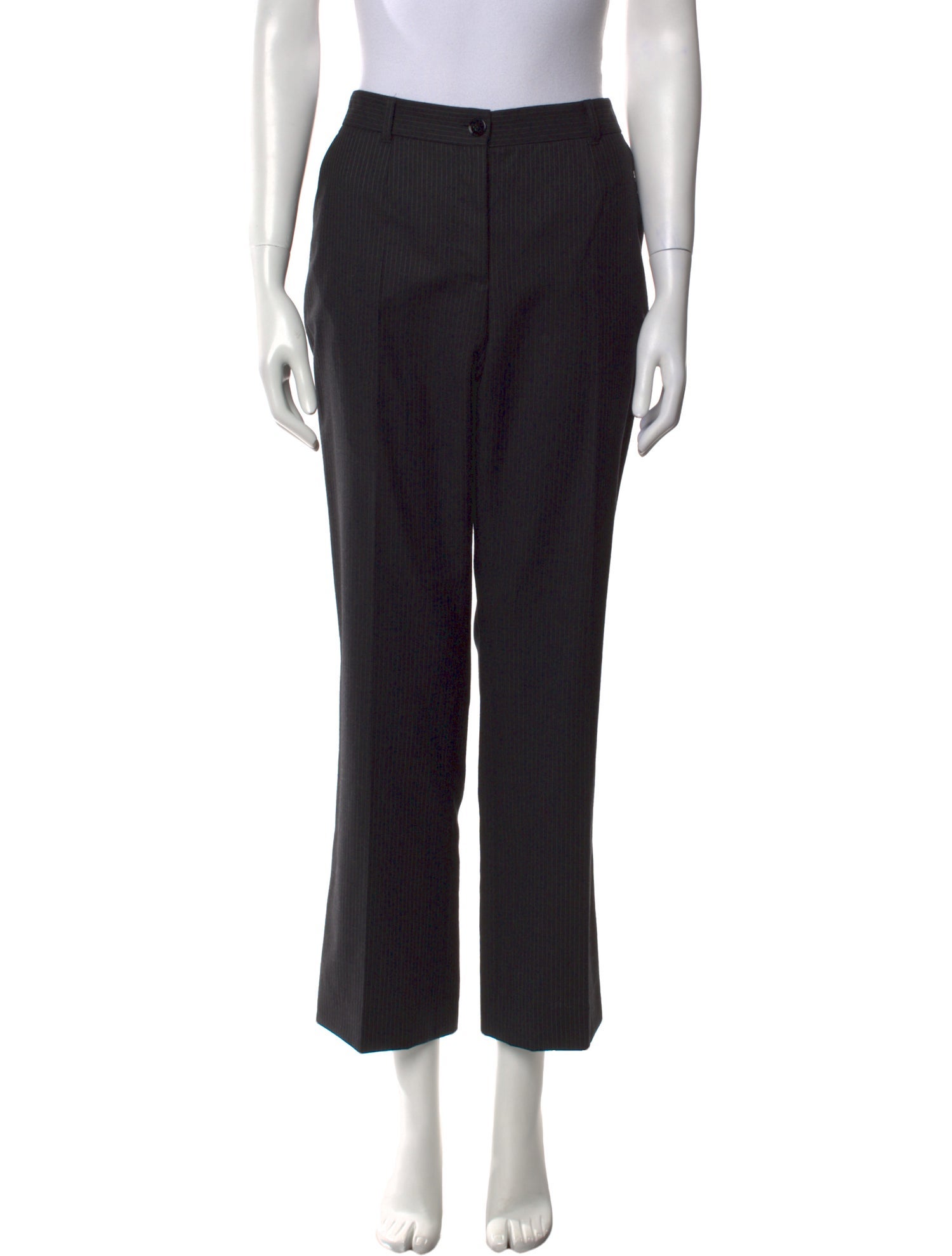 Dolce & Gabbana Virgin Wool Straight Leg Pants