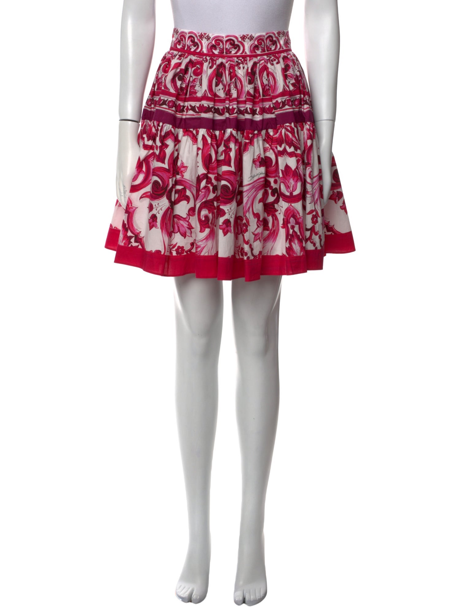 Dolce & Gabbana Printed Knee-Length Skirt