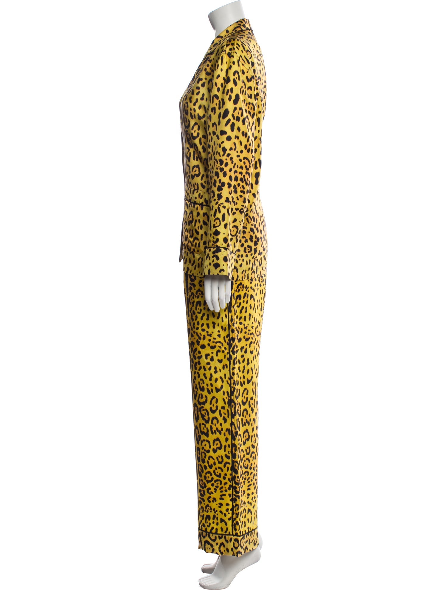 Dolce & Gabbana Silk Animal Print Pajamas