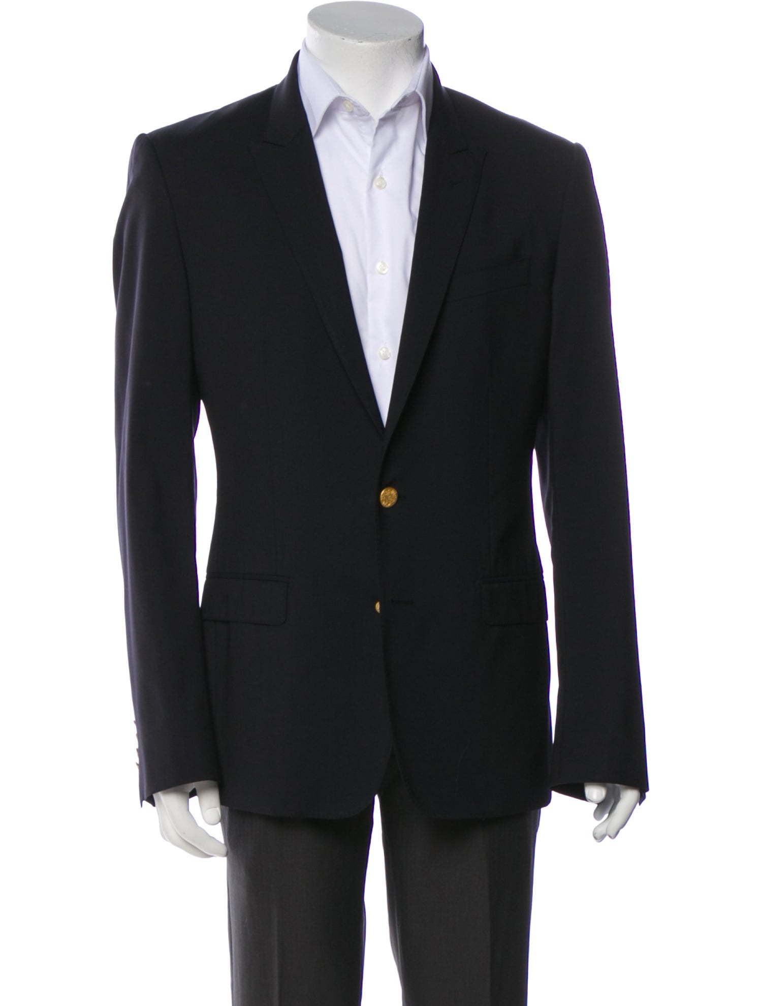 Dolce & Gabbana Wool Solid Blazer