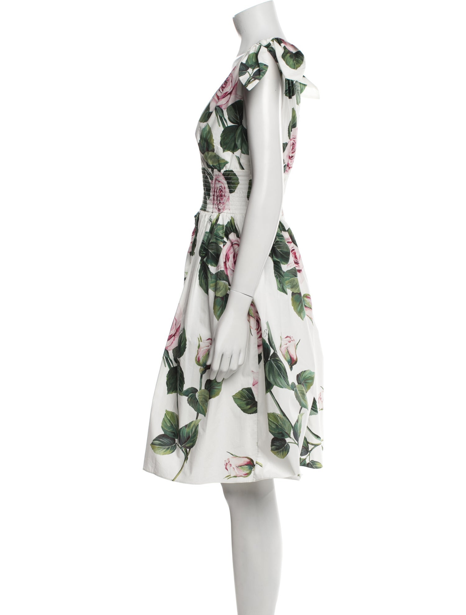 Dolce & Gabbana Floral Print Knee-Length Dress