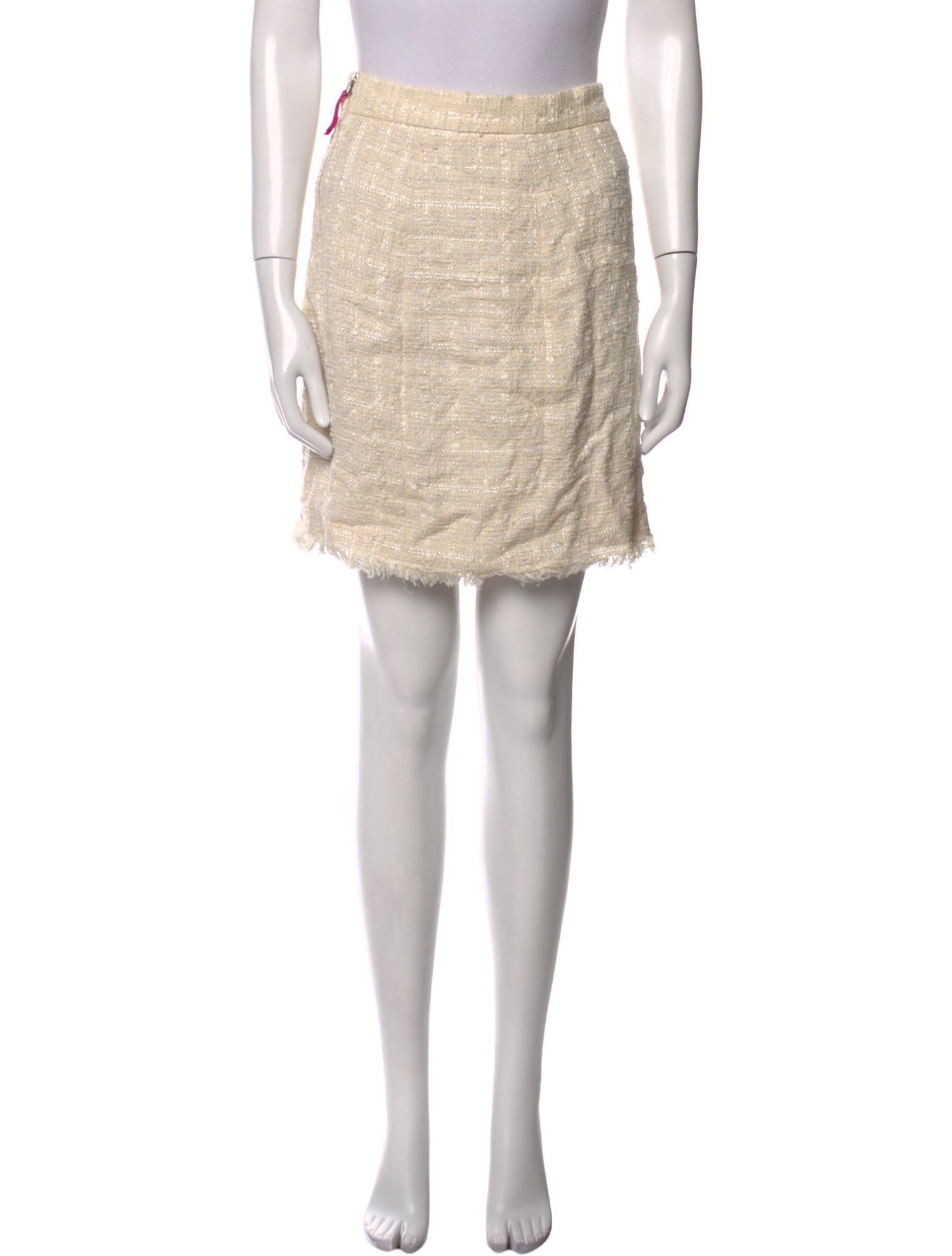 Dolce & Gabbana Fringe Trim Accent Mini Skirt