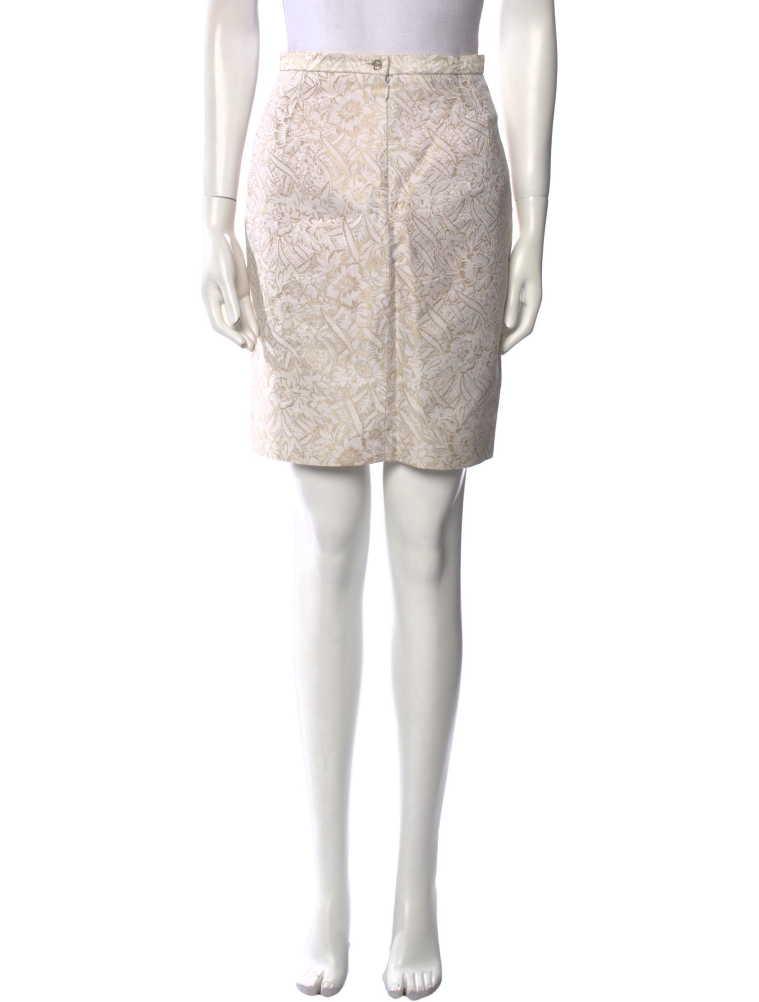 Dolce & Gabbana Lace Trim Embellishment Knee-Length Skirt