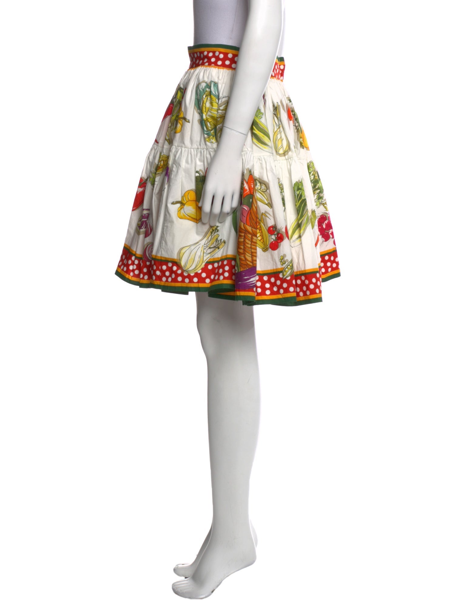 Dolce & Gabbana Printed Knee-Length Skirt