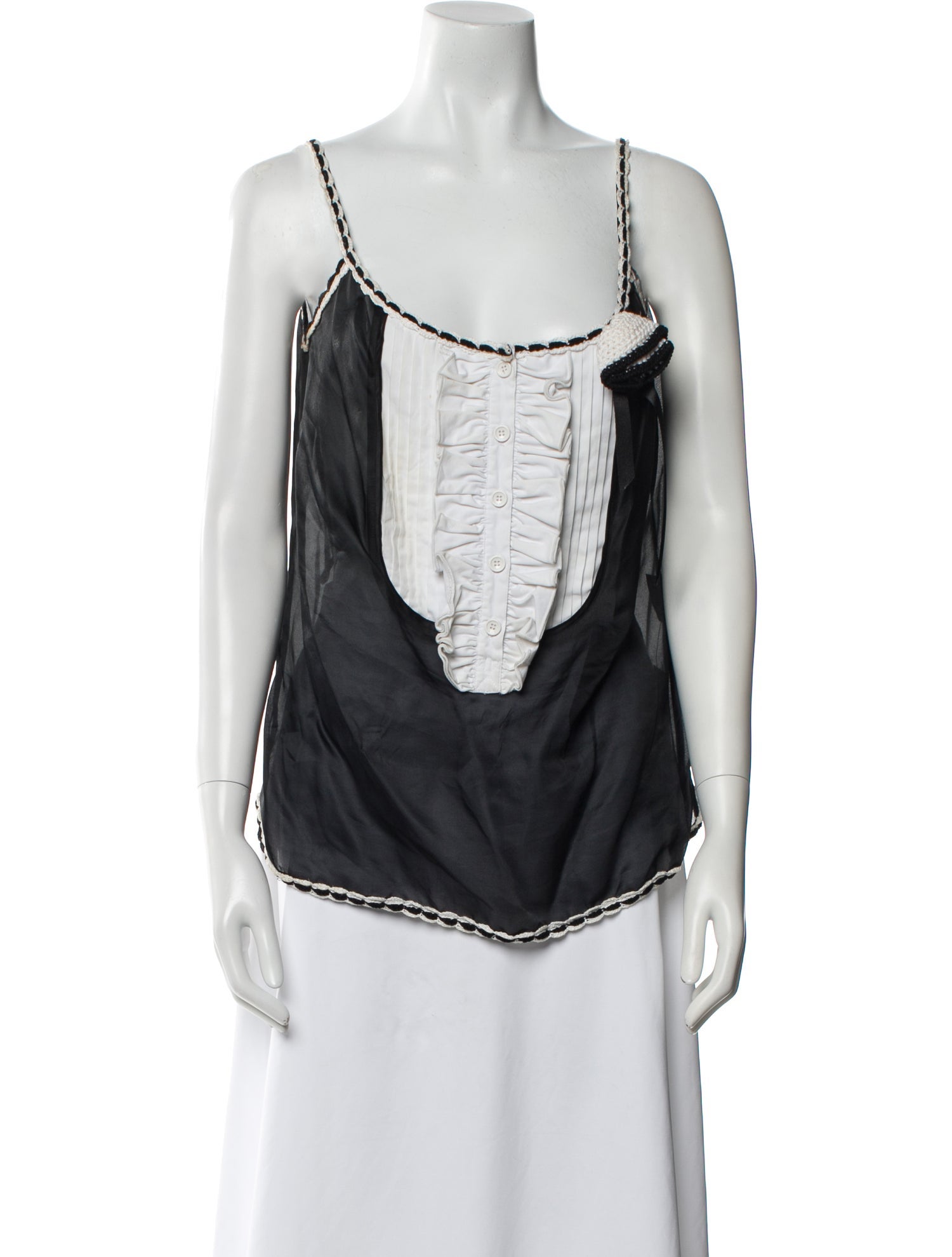 D&G Scoop Neck Sleeveless Top