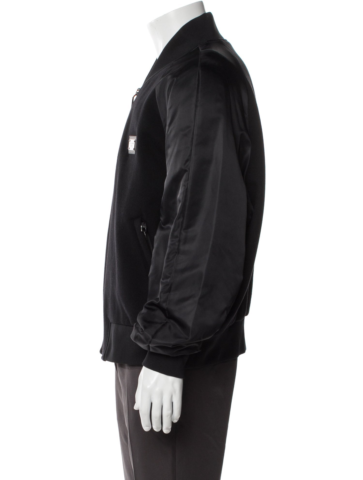 Dolce & Gabbana Wool Graphic Print Bomber Jacket