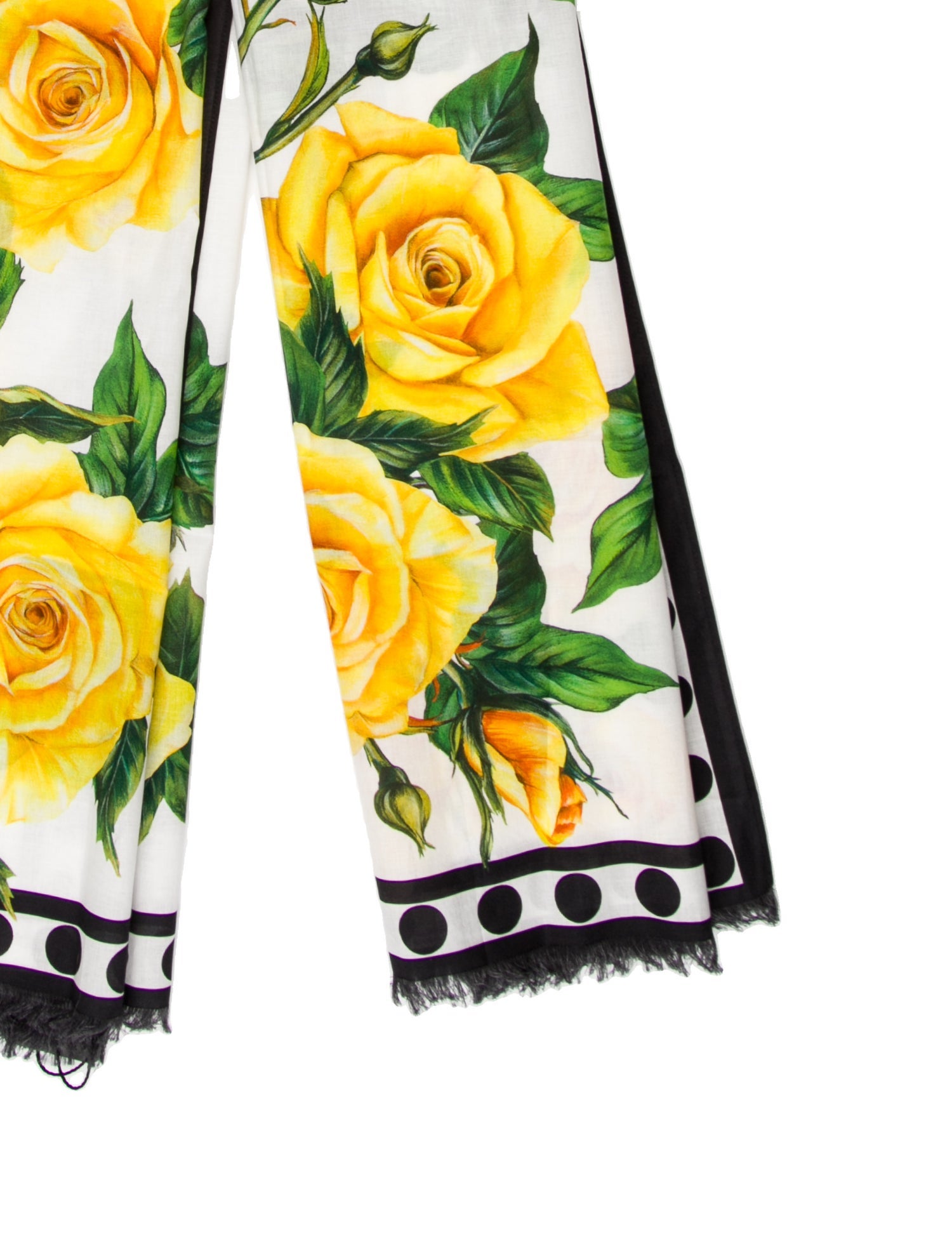 Dolce & Gabbana Silk Floral Print Scarf