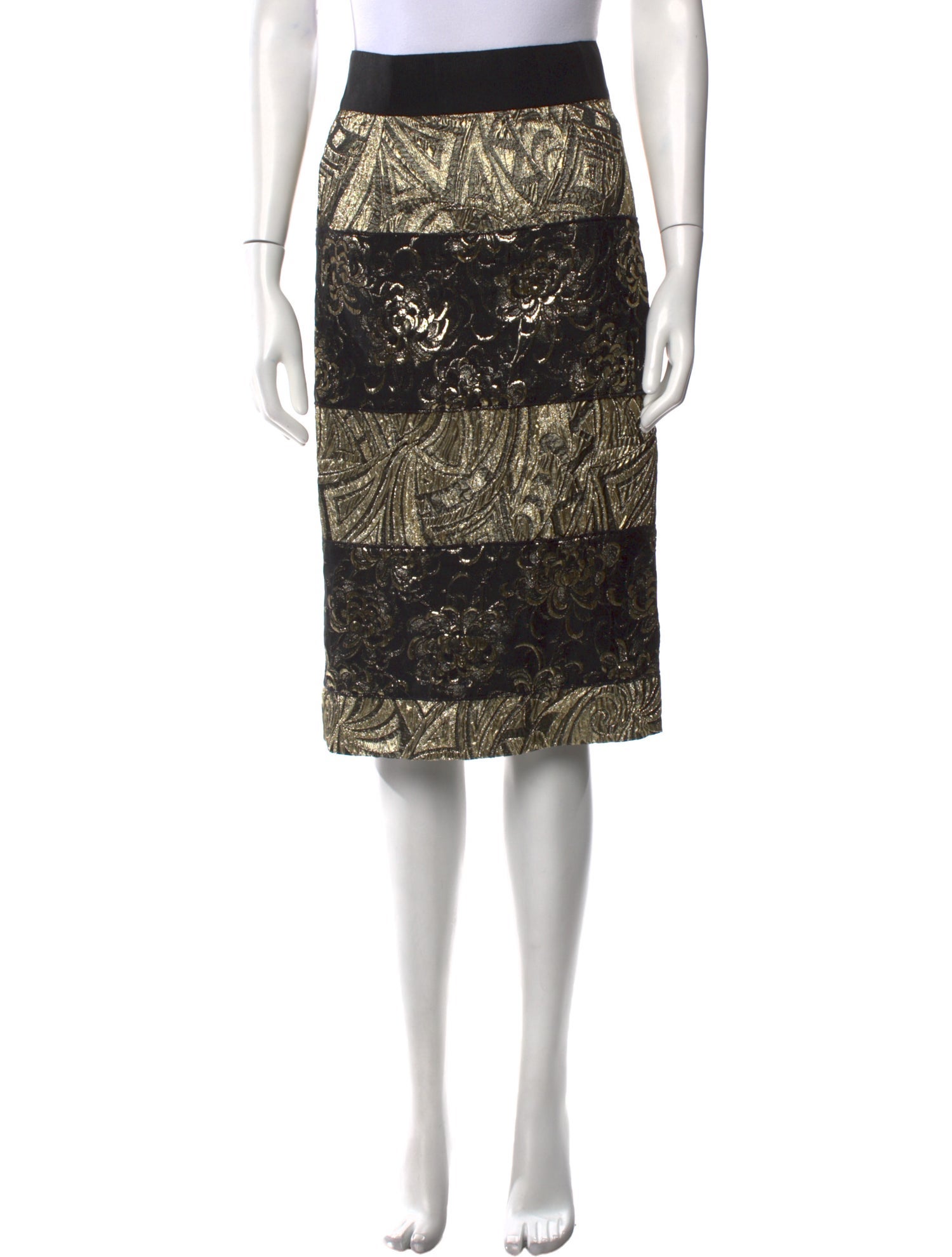 Dolce & Gabbana Lace Pattern Knee-Length Skirt