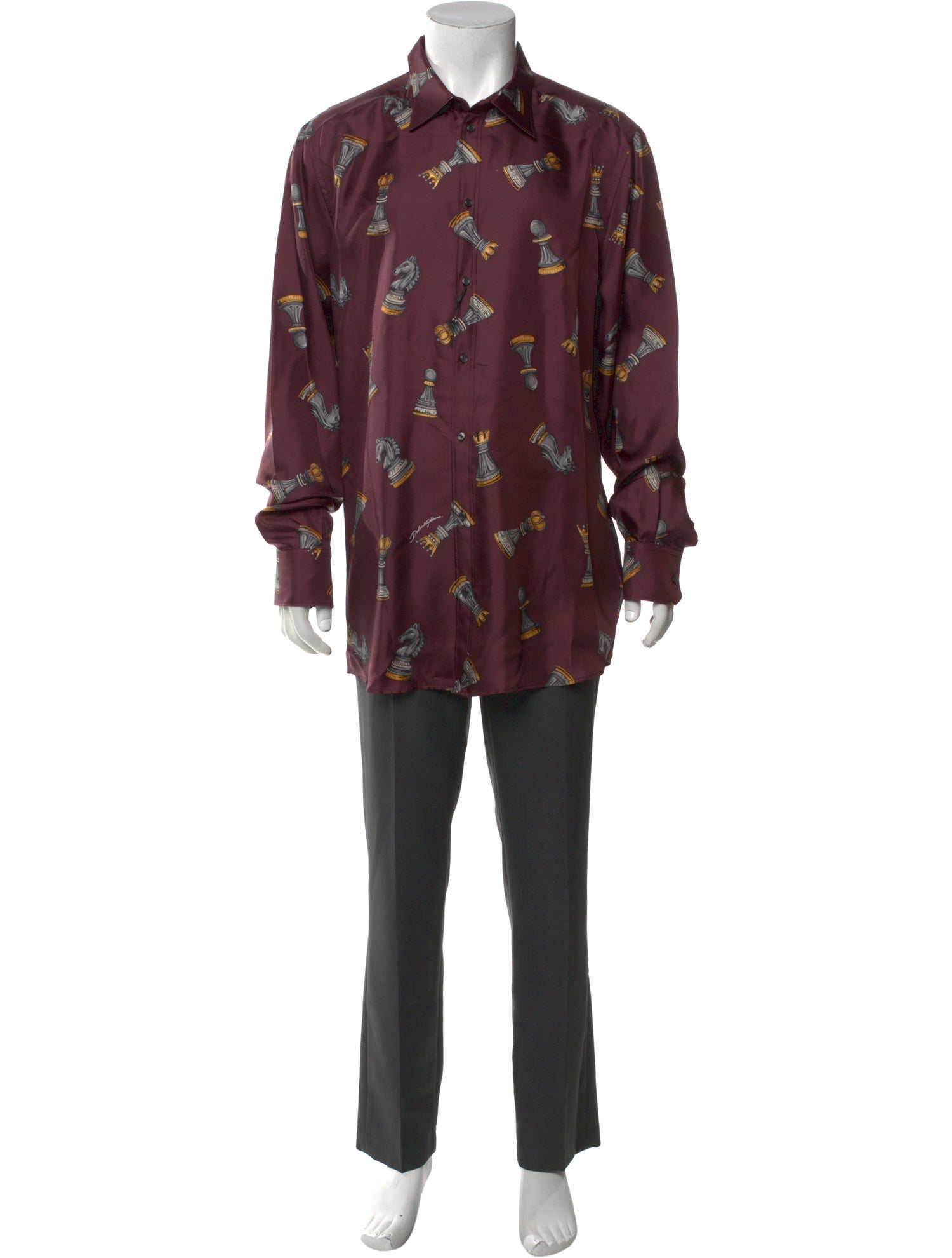 Dolce & Gabbana Silk Printed Shirt w/ Tags