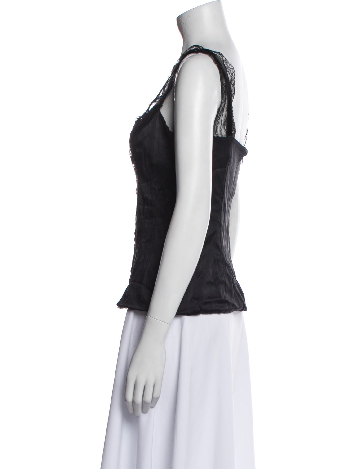 Dolce & Gabbana Silk V-Neck Top