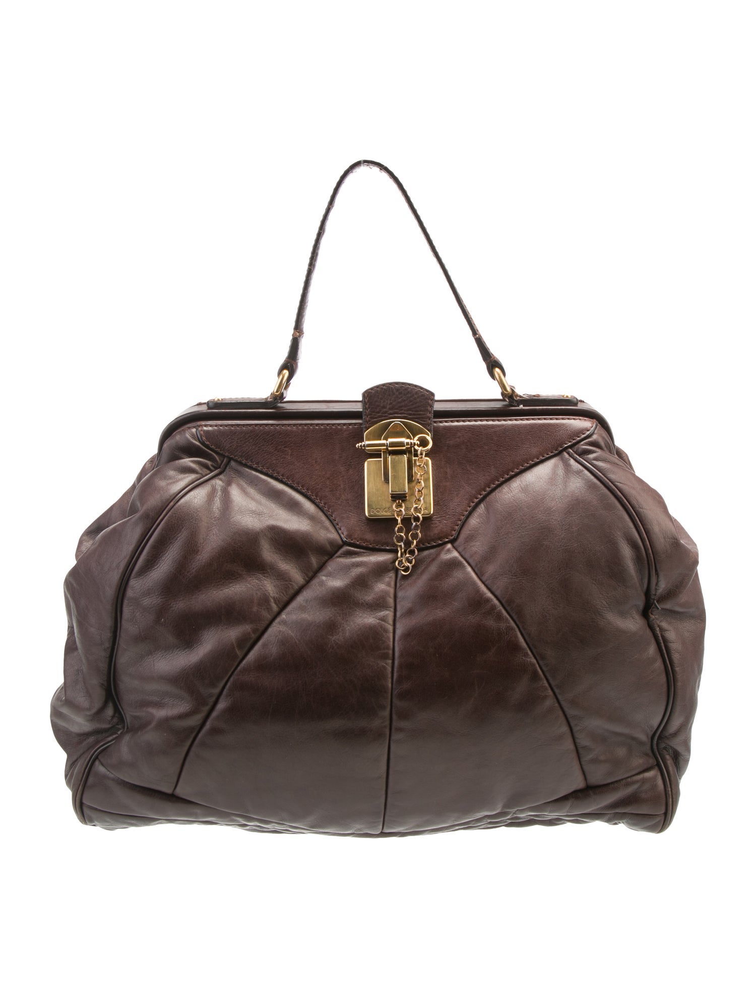 Dolce & Gabbana Leather Weekender Bag
