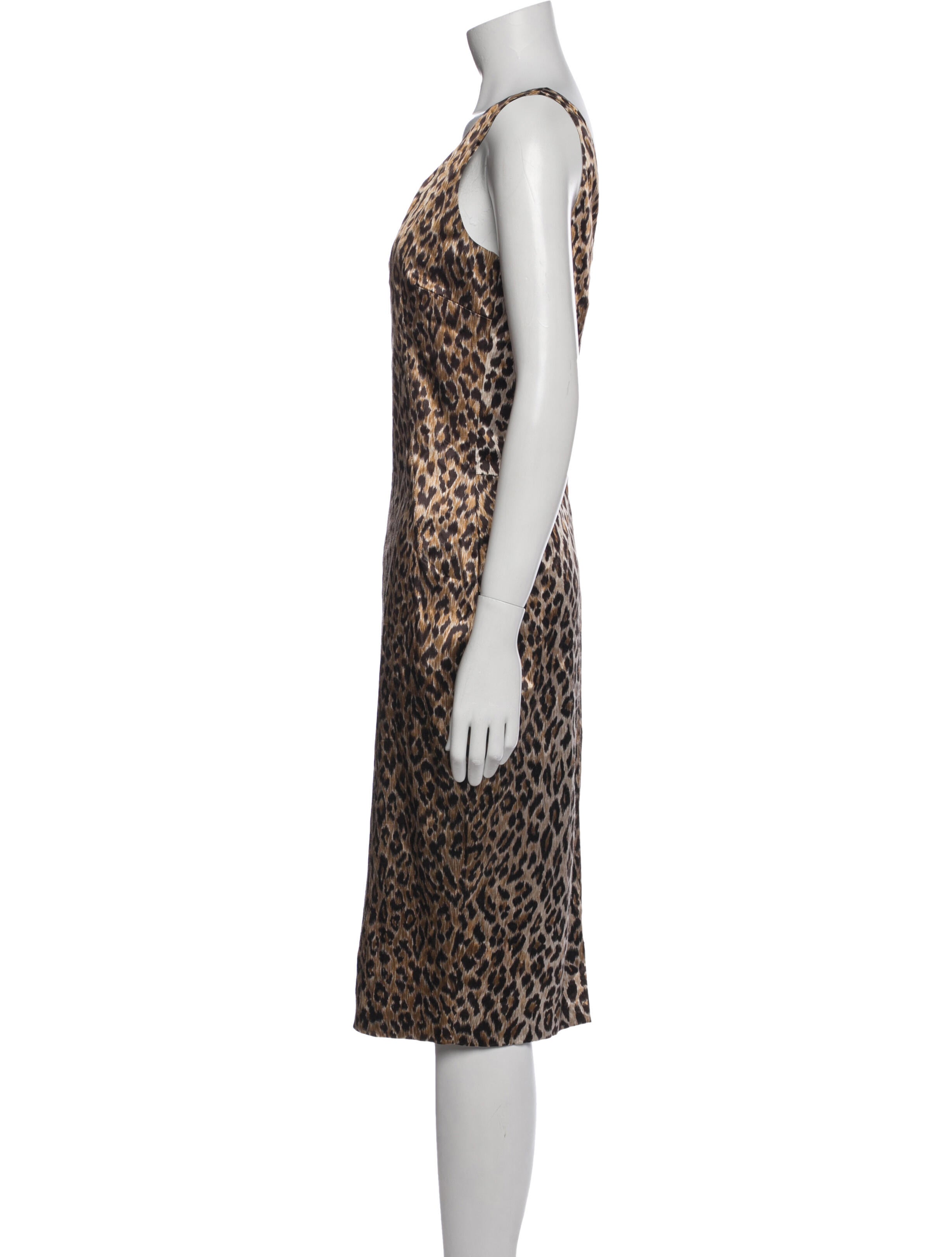 D&G Animal Print Midi Length Dress