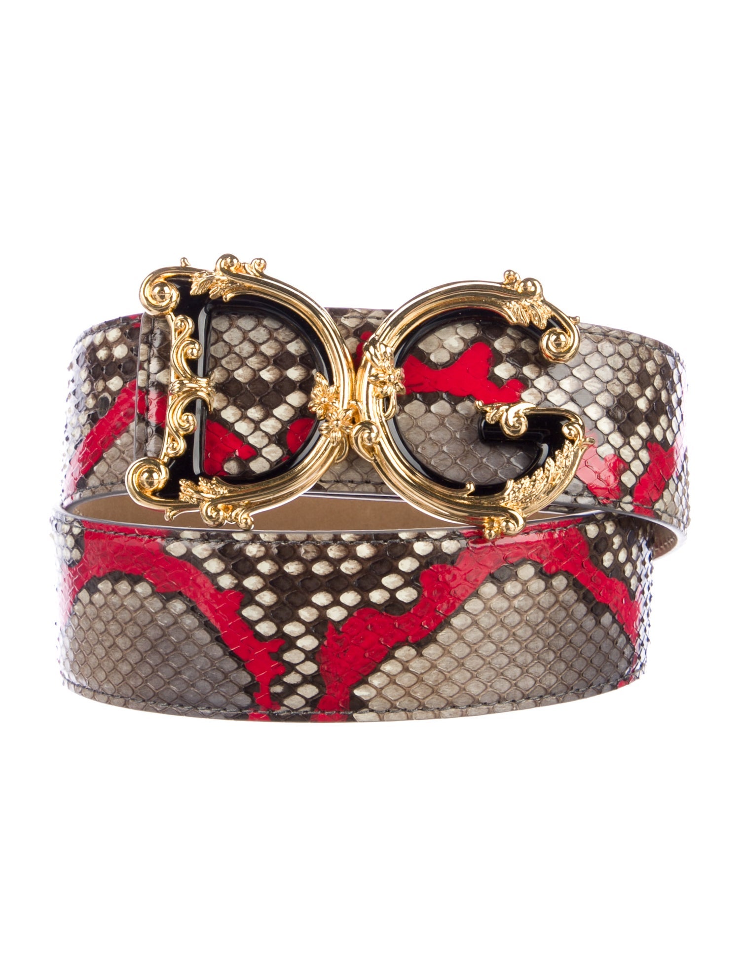 Dolce & Gabbana Snakeskin Belt w/ Tags