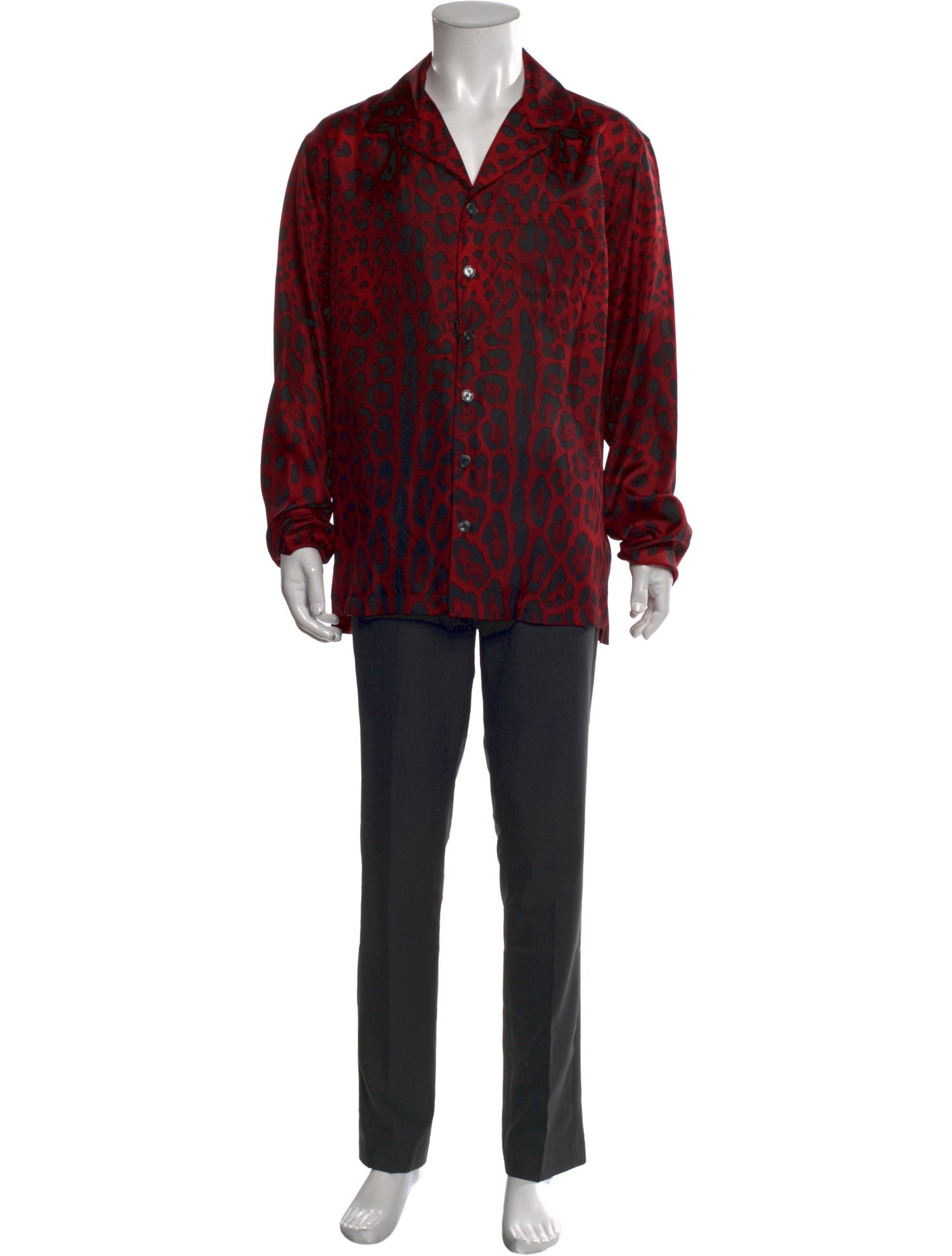 Dolce & Gabbana Silk Animal Print Shirt w/ Tags