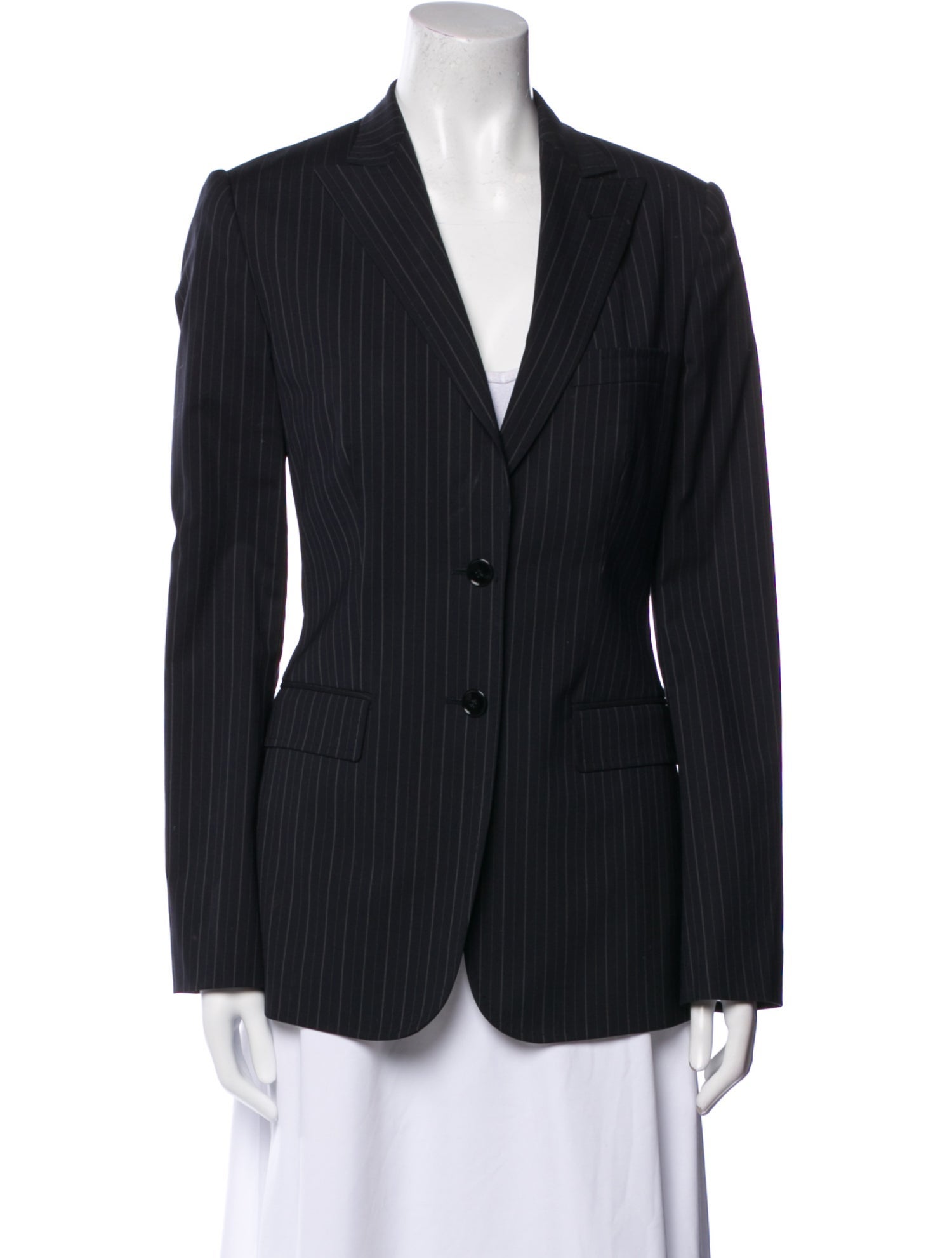 Dolce & Gabbana Virgin Wool Striped Blazer