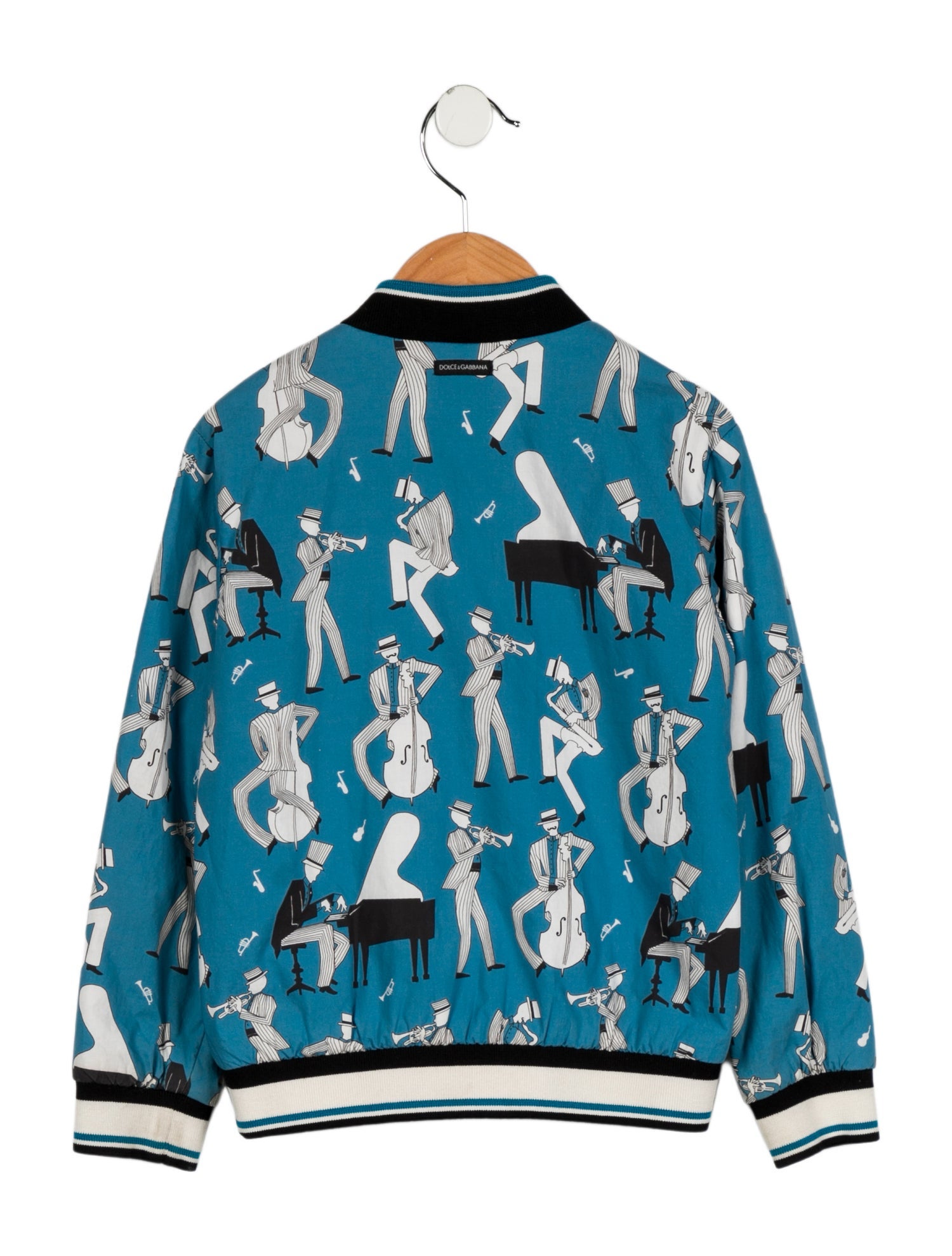 Dolce & Gabbana Boys' Musical Graphic Bomber Jacket