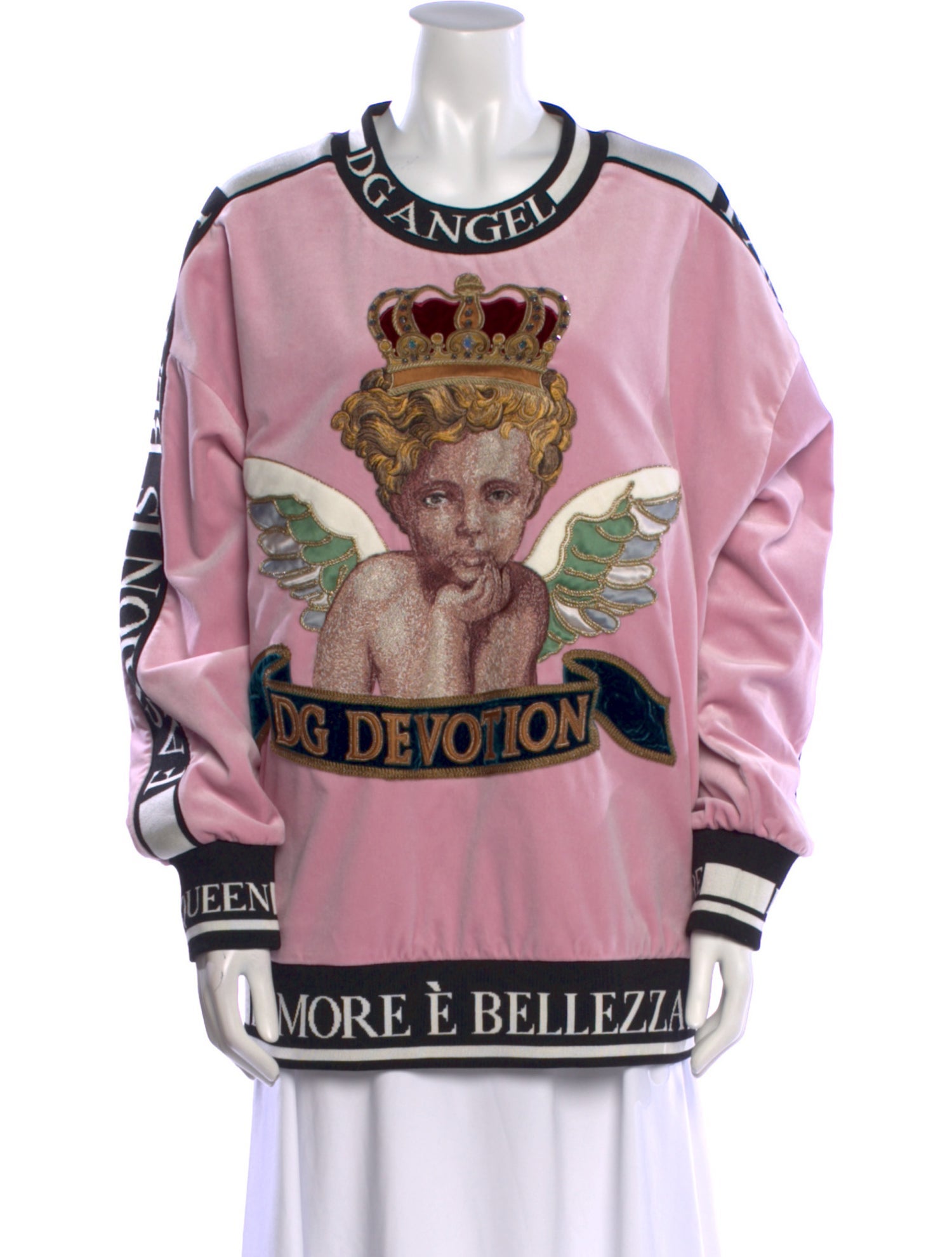 Dolce & Gabbana Linen Graphic Print Sweatshirt w/ Tags