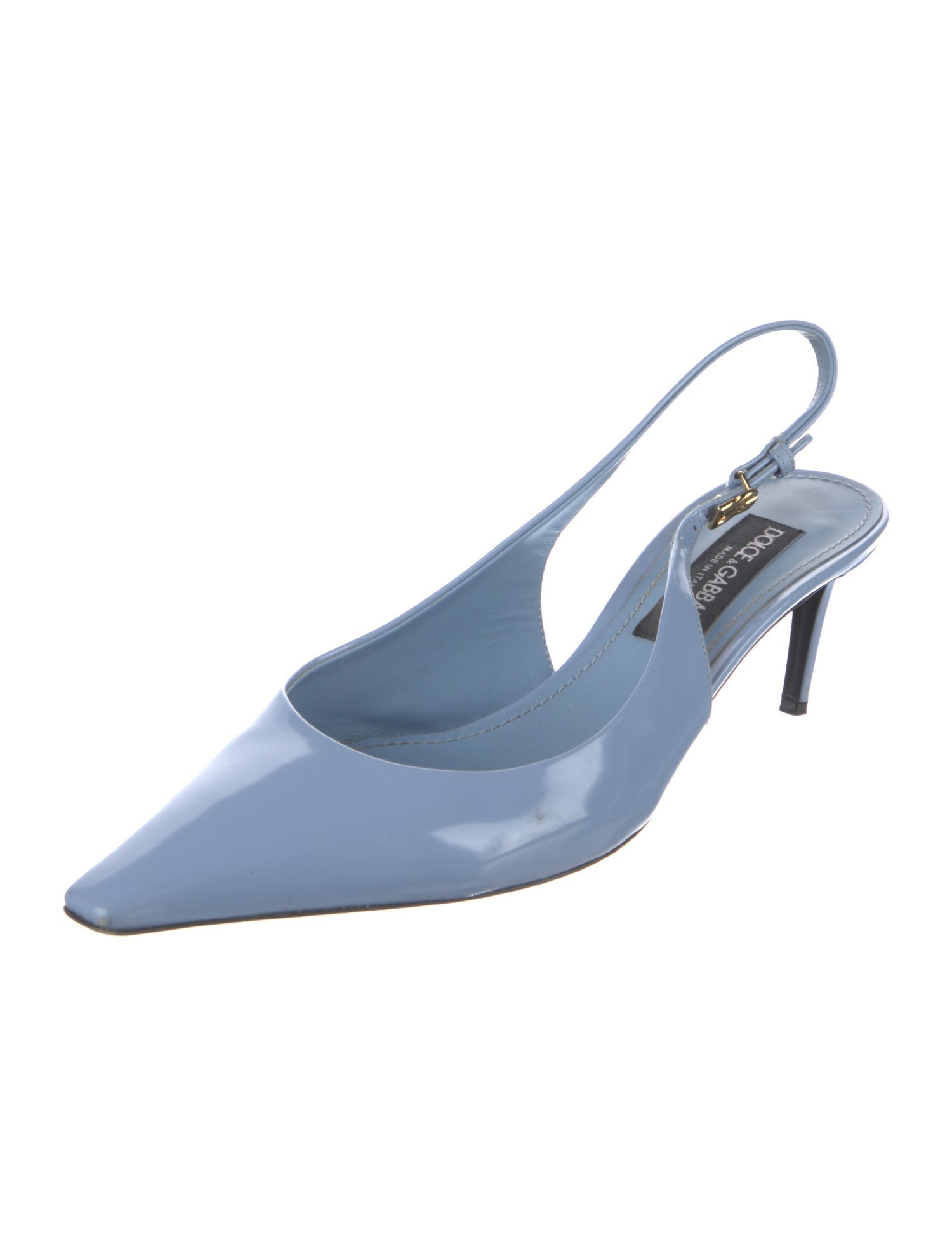 Dolce & Gabbana Patent Leather Slingback Pumps